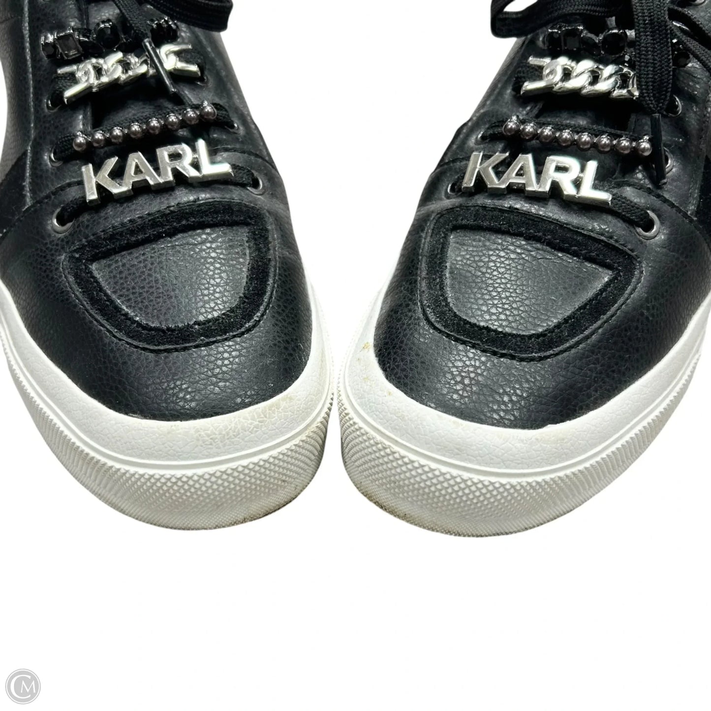 Shoes Designer By Karl Lagerfeld In Black, Size: 11