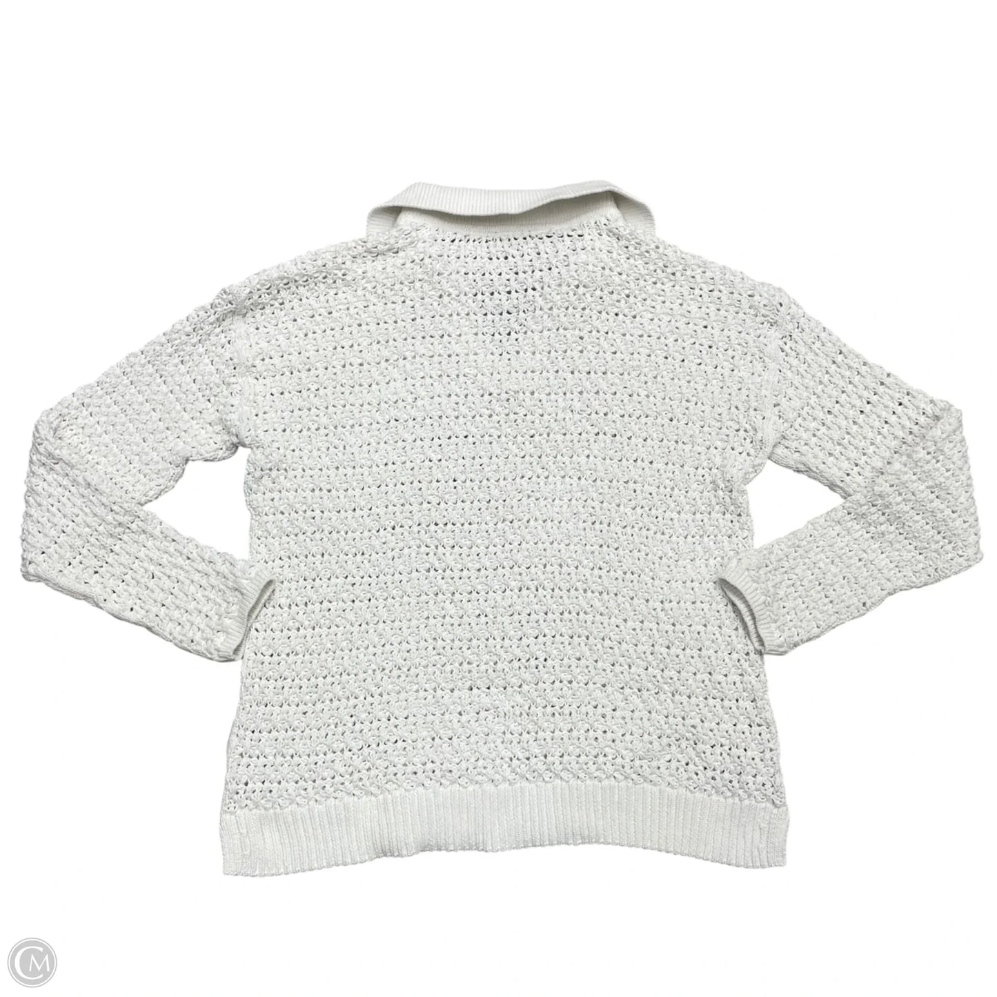 Sweater By Talbots In White, Size: M