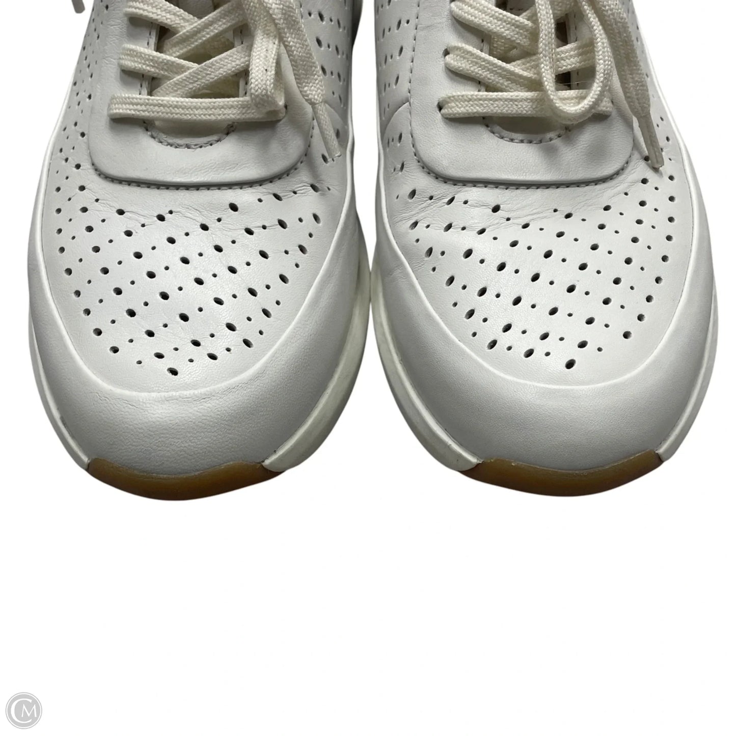 Shoes Sneakers By Clarks In Cream, Size: 12
