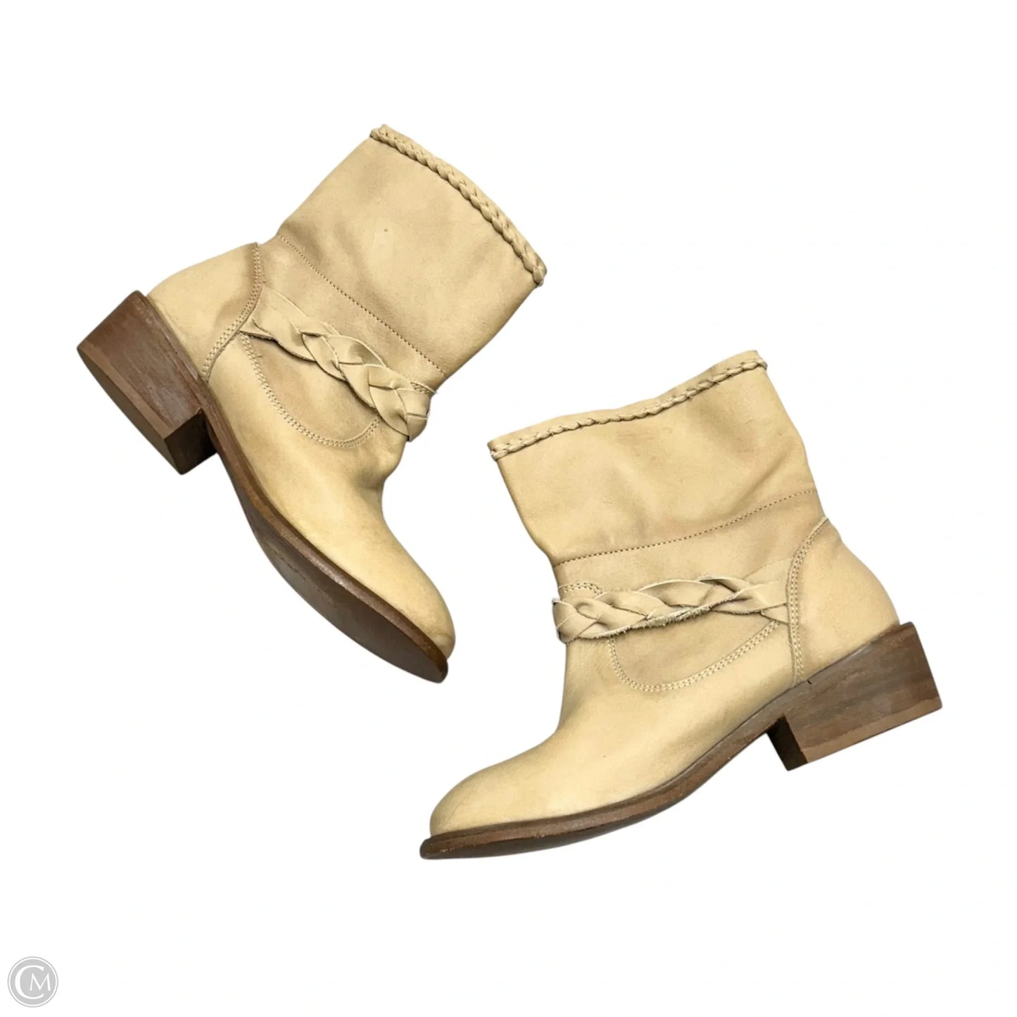 Boots Ankle Flats By Musse & Cloud In Tan, Size: 7
