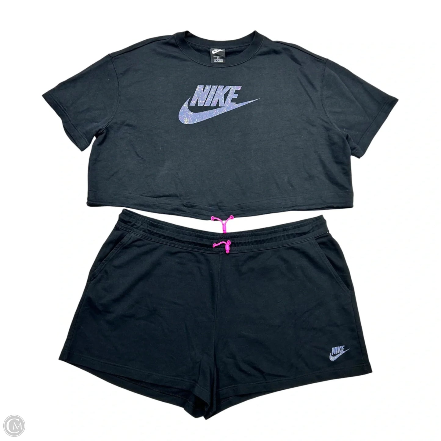 Lounge Set Shorts By Nike Apparel In Black, Size: 3x