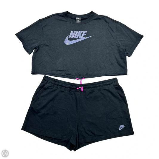 Lounge Set Shorts By Nike Apparel In Black, Size: 3x