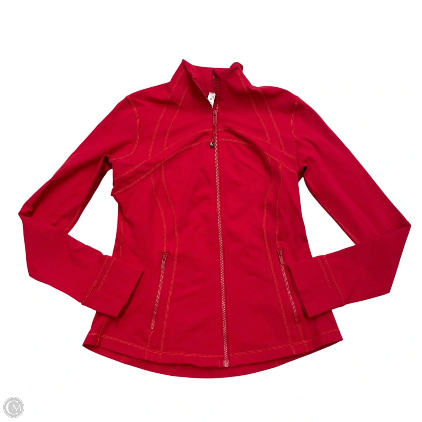Athletic Jacket By Lululemon In Red, Size: L