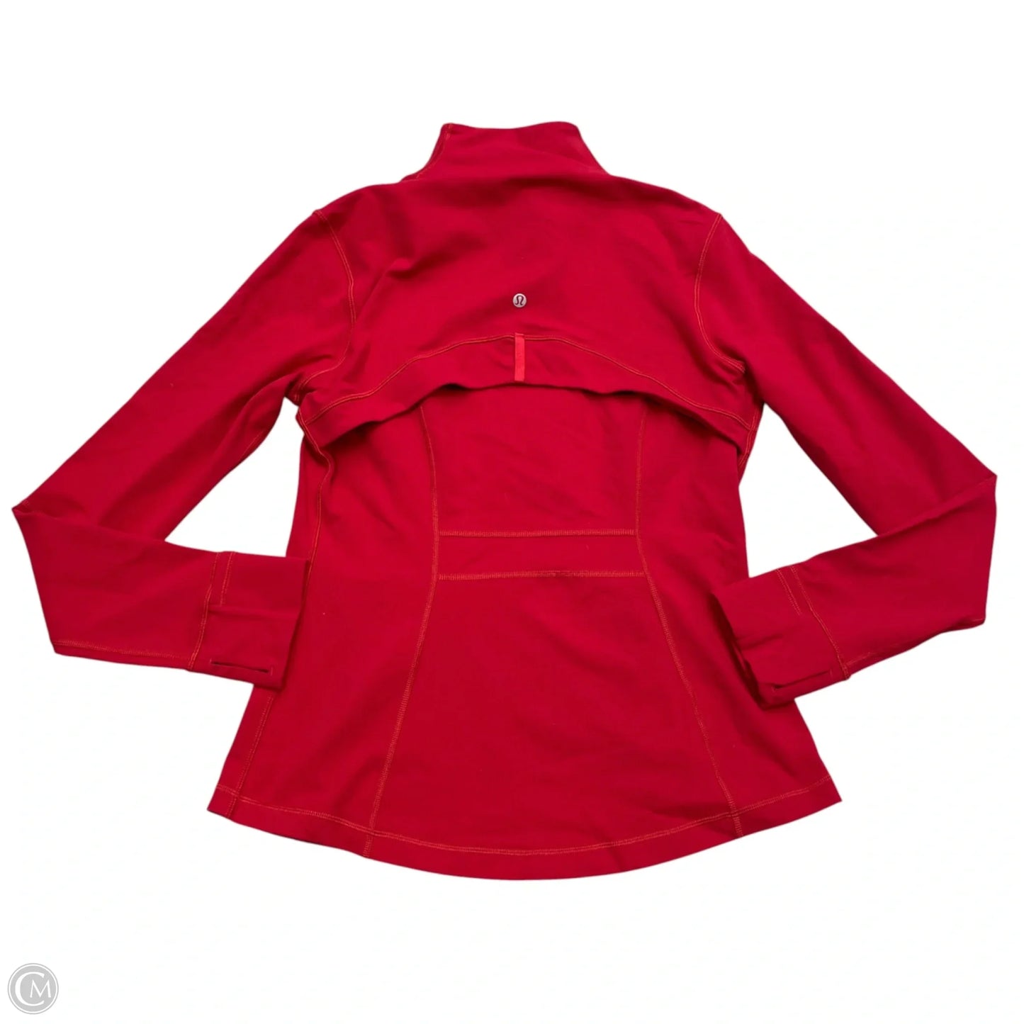 Athletic Jacket By Lululemon In Red, Size: L