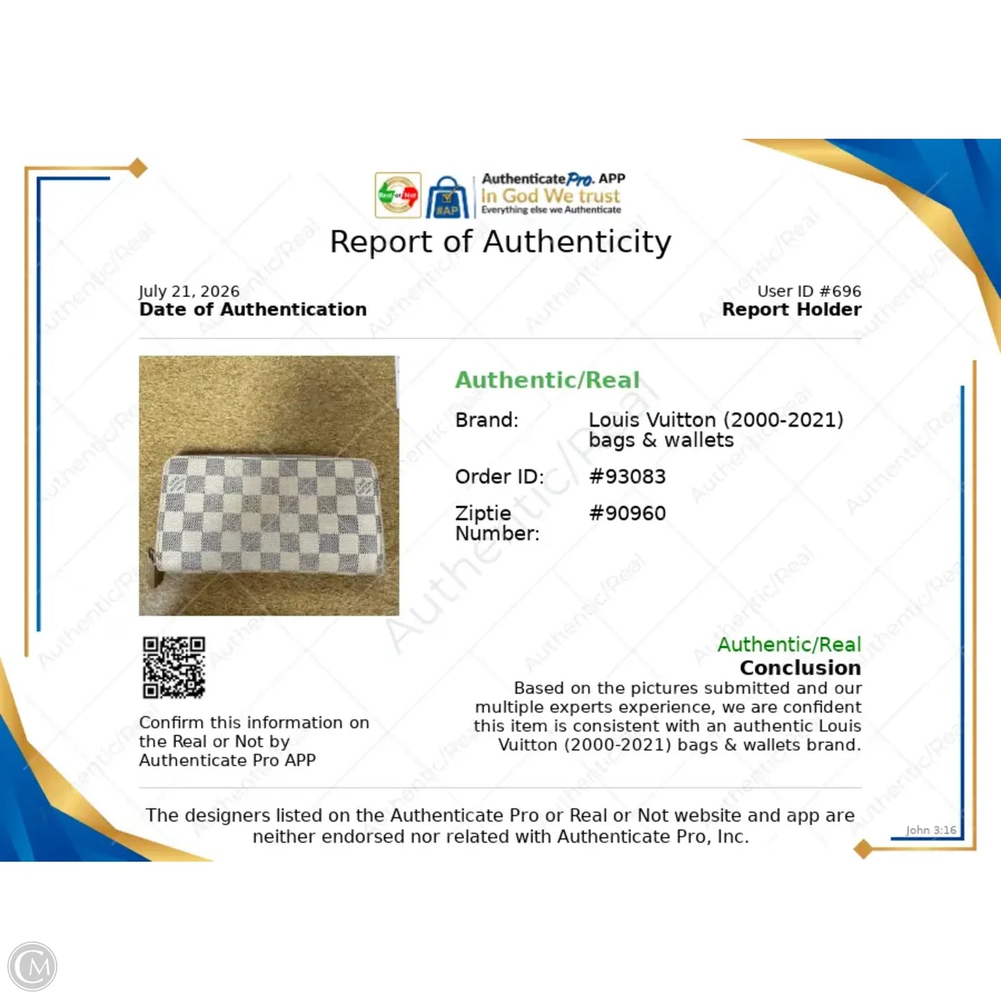Wallet Luxury Designer By Louis Vuitton, Size: Large
