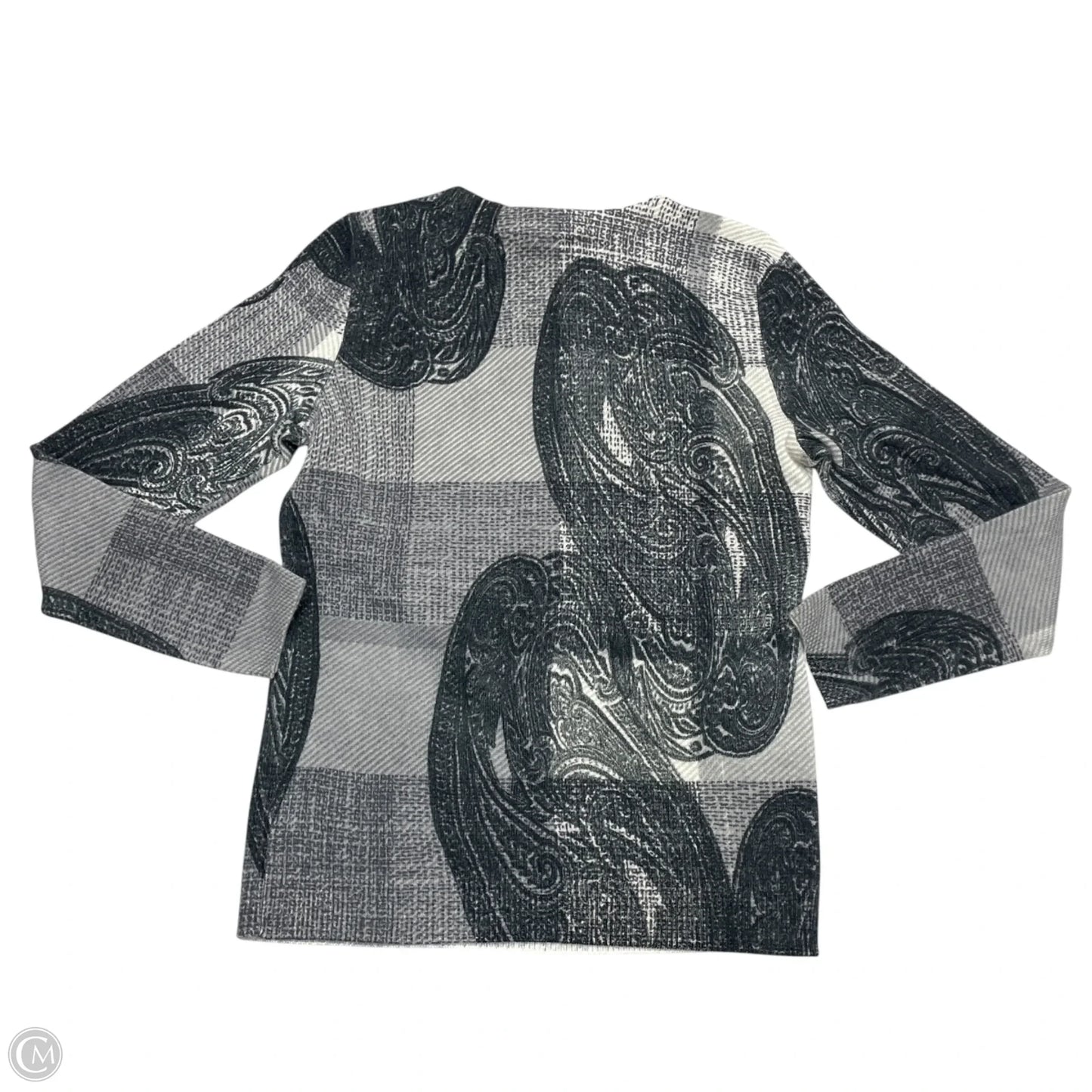 Sweater Cashmere By Talbots In Black & Cream, Size: Sp