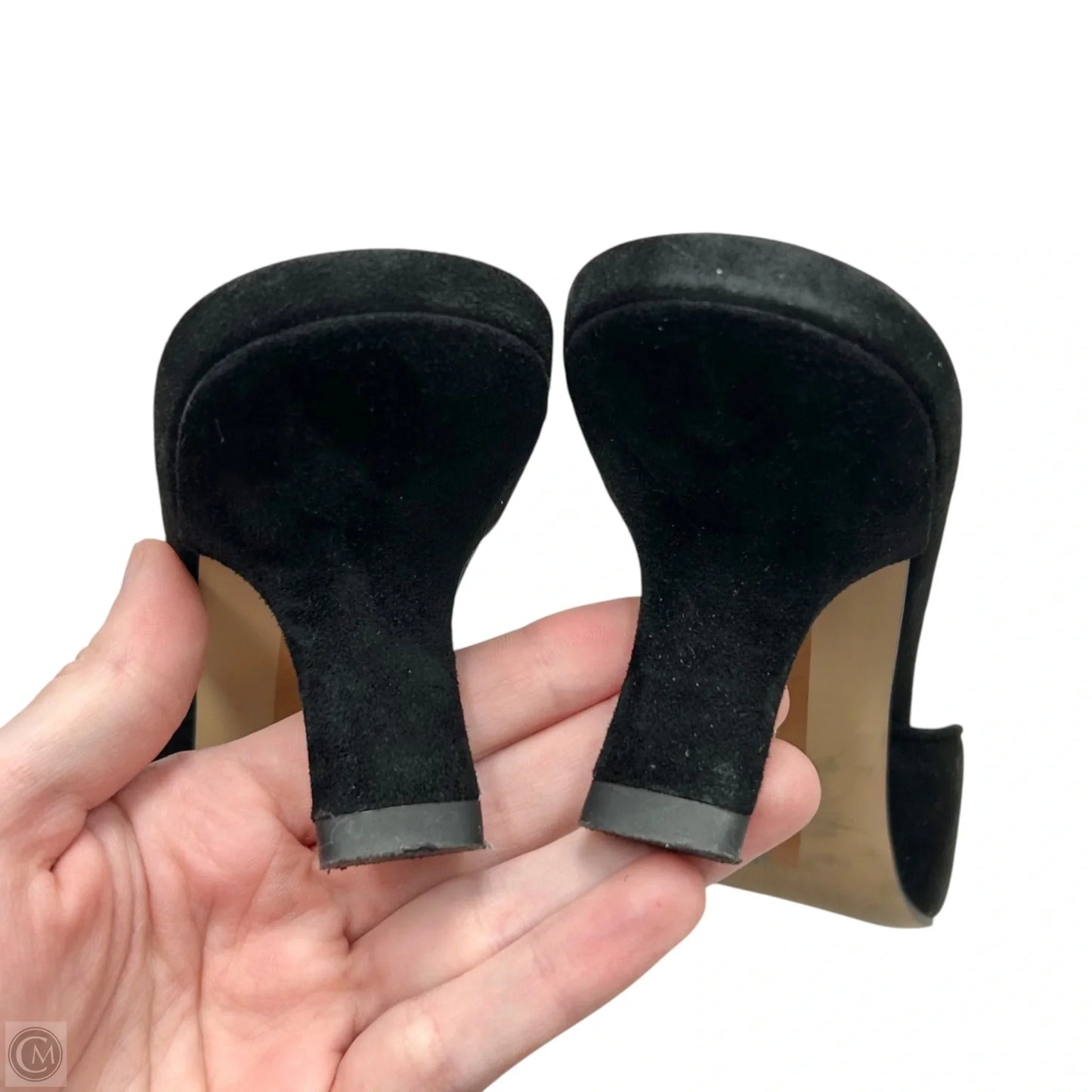 Shoes Heels Kitten By Sam Edelman In Black & Gold, Size: 6.5