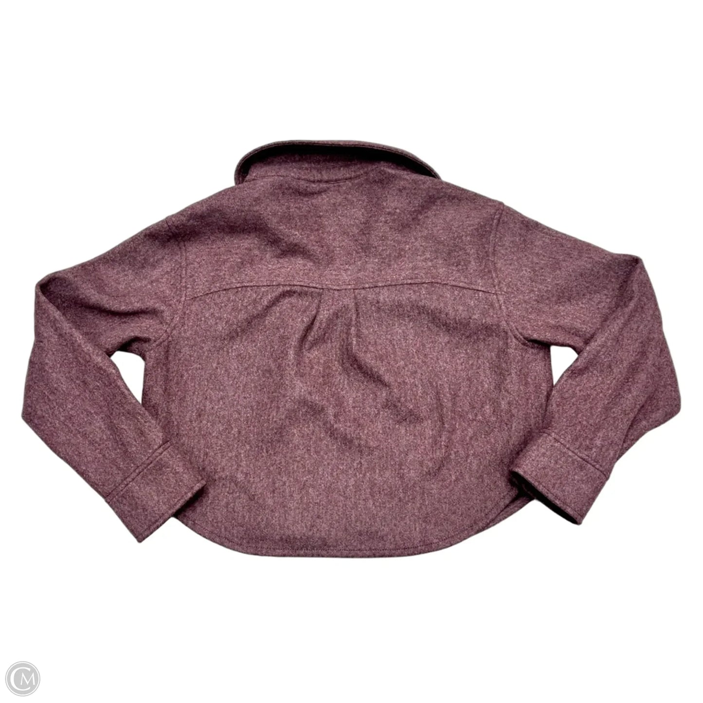Jacket Shirt By Bp In Maroon, Size: Xs