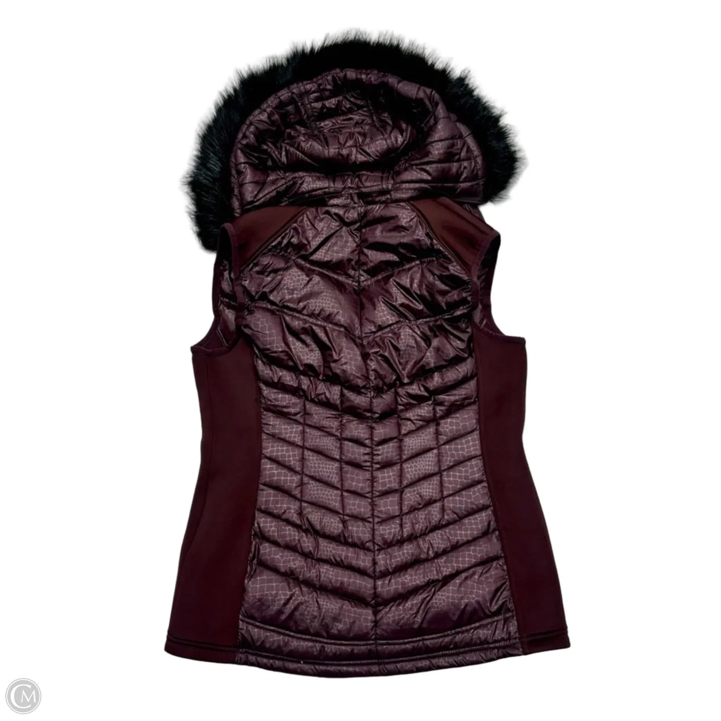 Vest Puffer & Quilted By Michael By Michael Kors In Maroon, Size: M