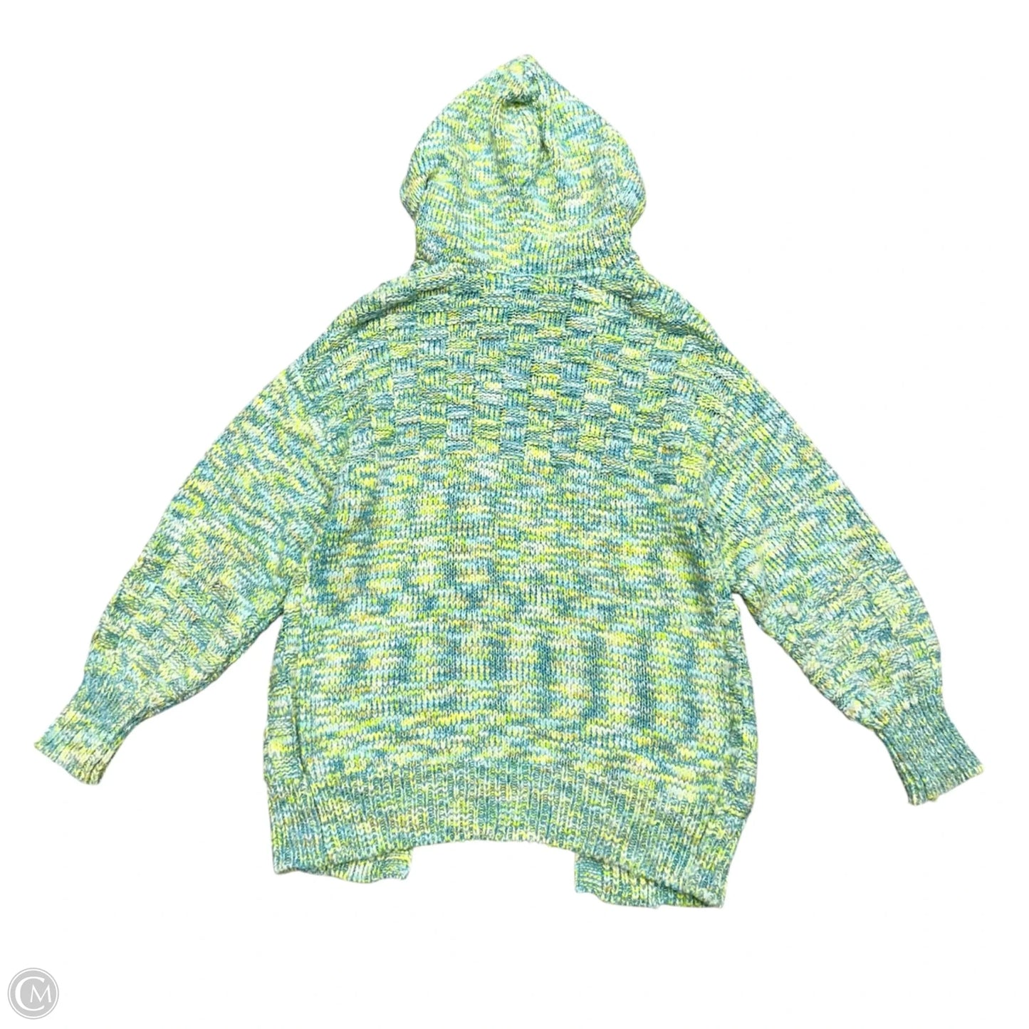 Sweater Cardigan By Free People In Blue & Green, Size: S