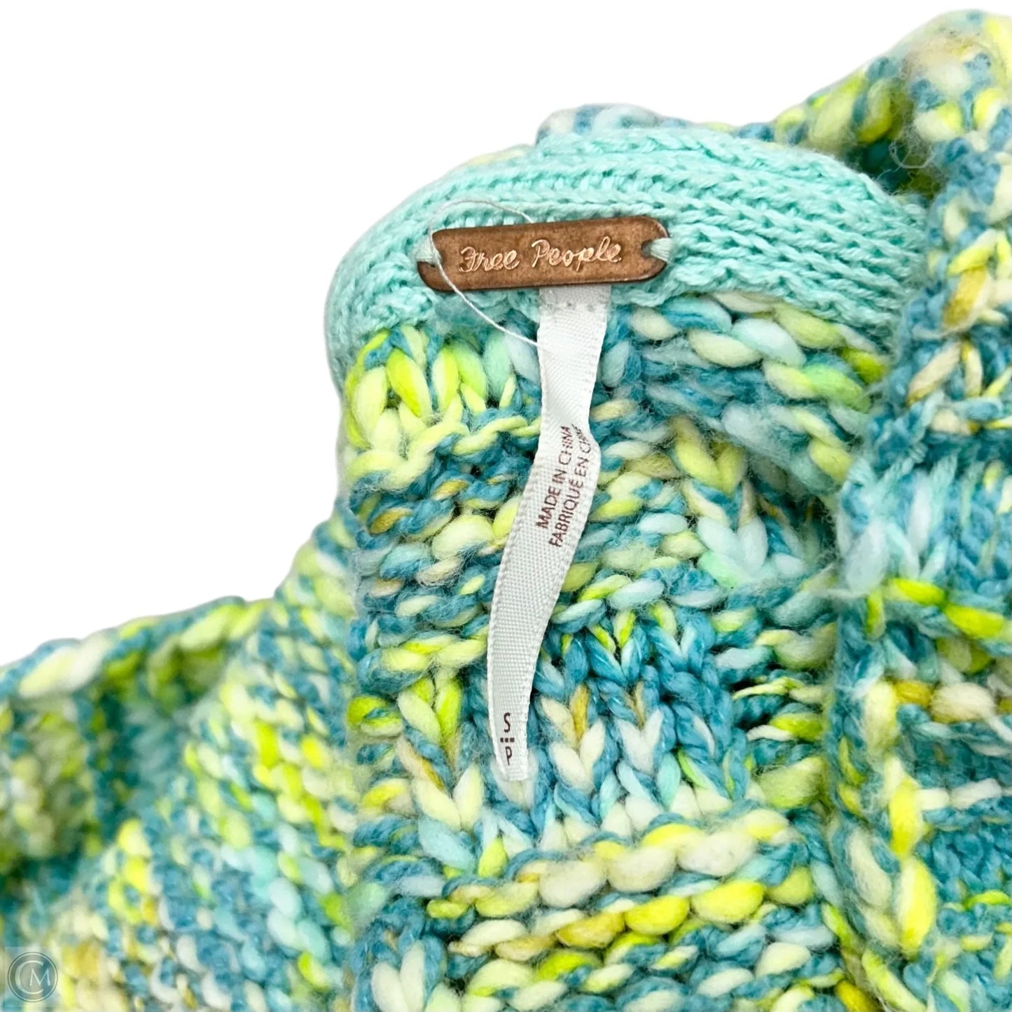 Sweater Cardigan By Free People In Blue & Green, Size: S