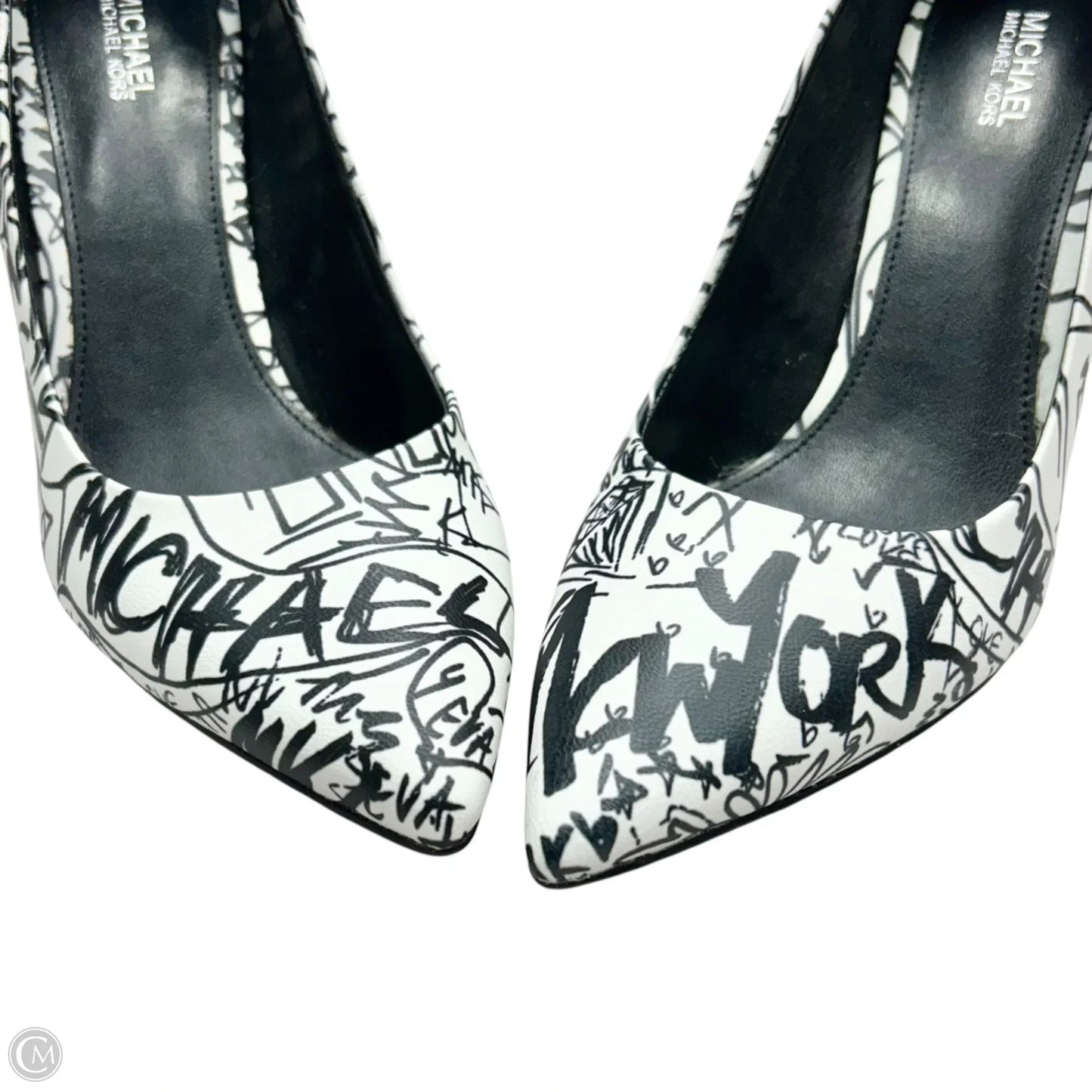 Shoes Heels Stiletto By Michael By Michael Kors In Black & White, Size: 8