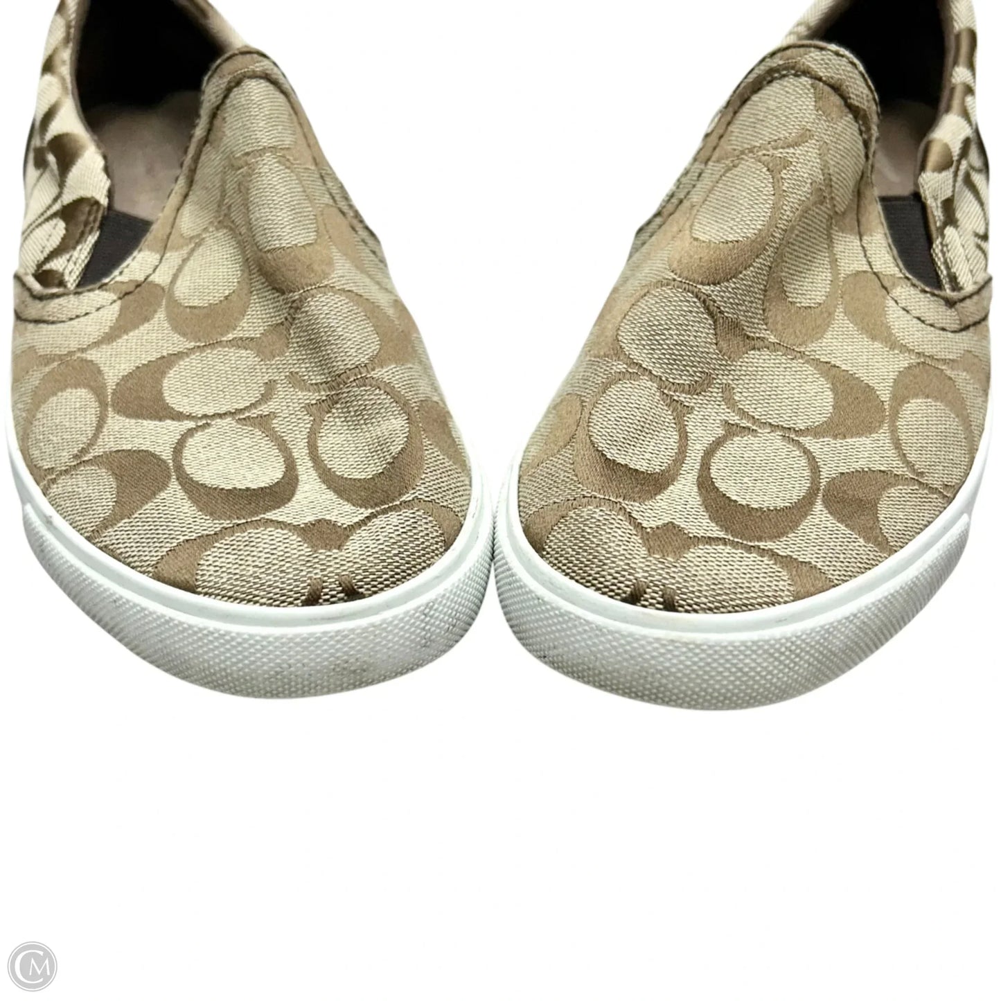Shoes Designer By Coach In Brown & Tan, Size: 7.5