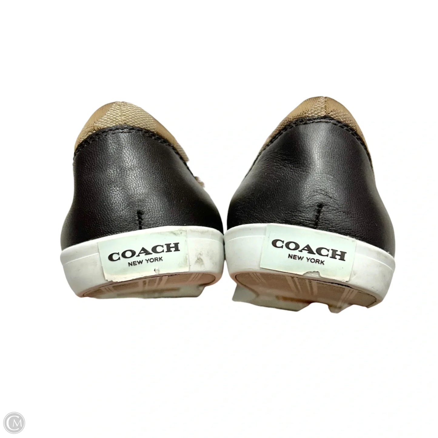 Shoes Designer By Coach In Brown & Tan, Size: 7.5