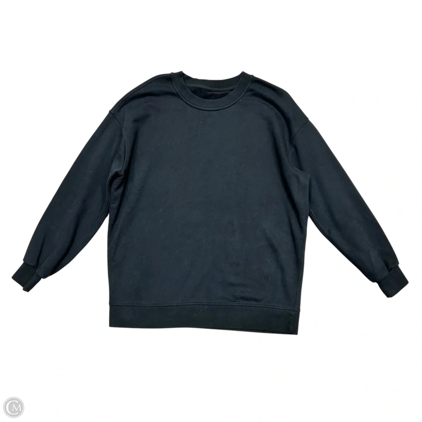 Athletic Sweatshirt Crewneck By Lululemon In Black, Size: M