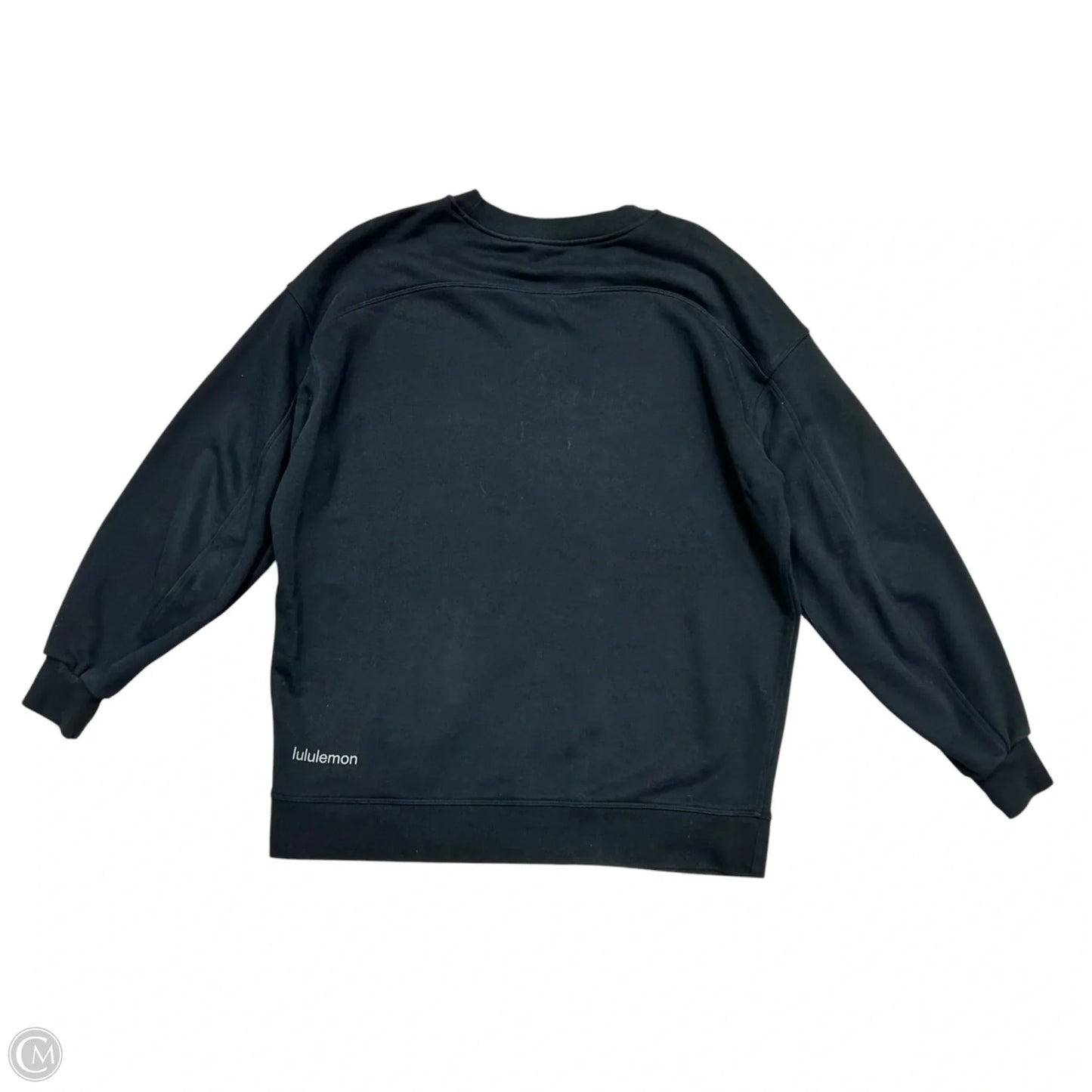 Athletic Sweatshirt Crewneck By Lululemon In Black, Size: M