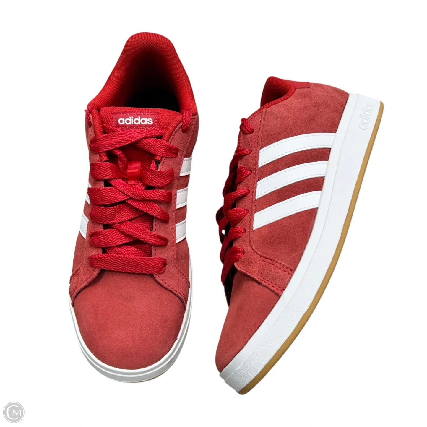 Shoes Sneakers By Adidas In Red & White, Size: 7.5