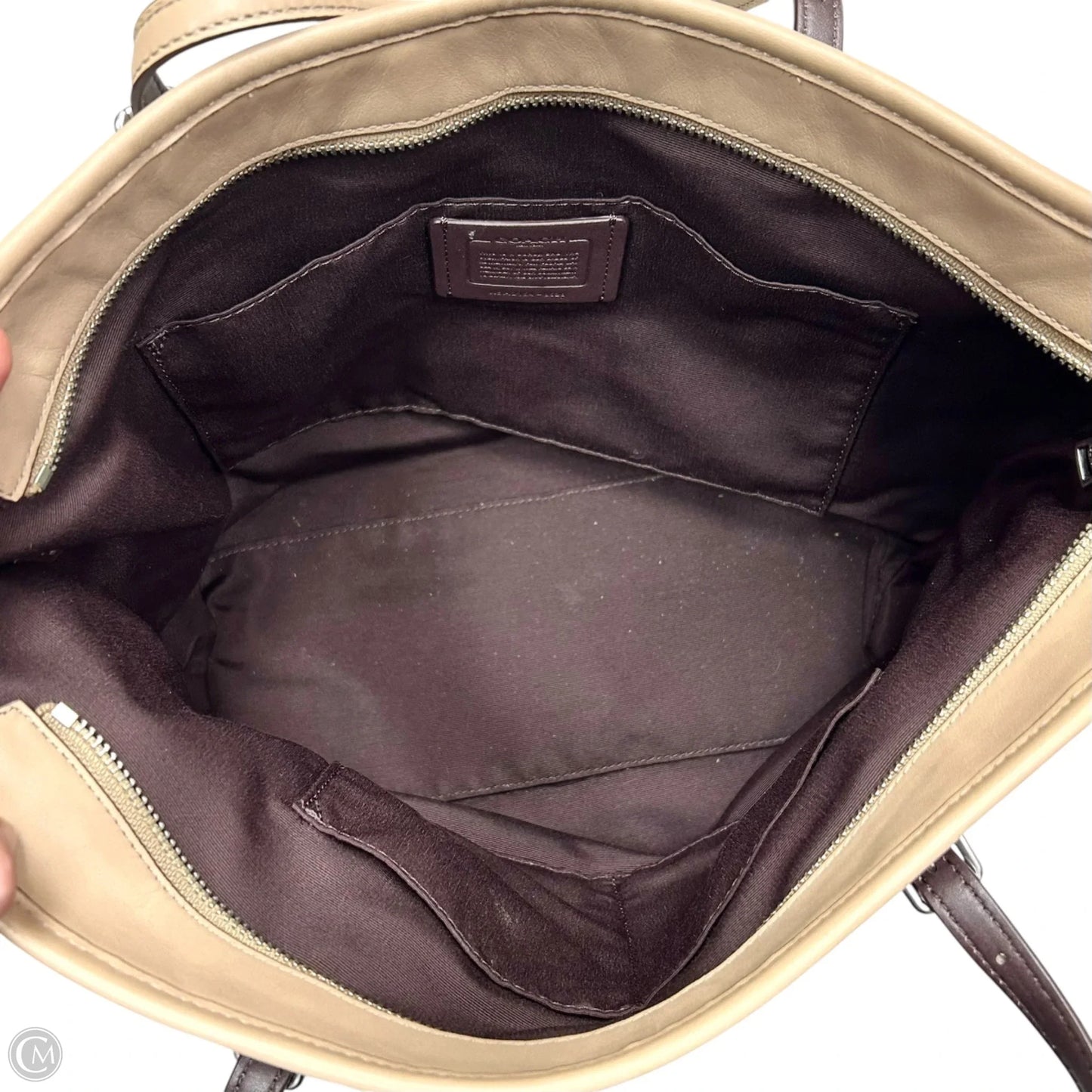 Tote Designer By Coach, Size: Medium
