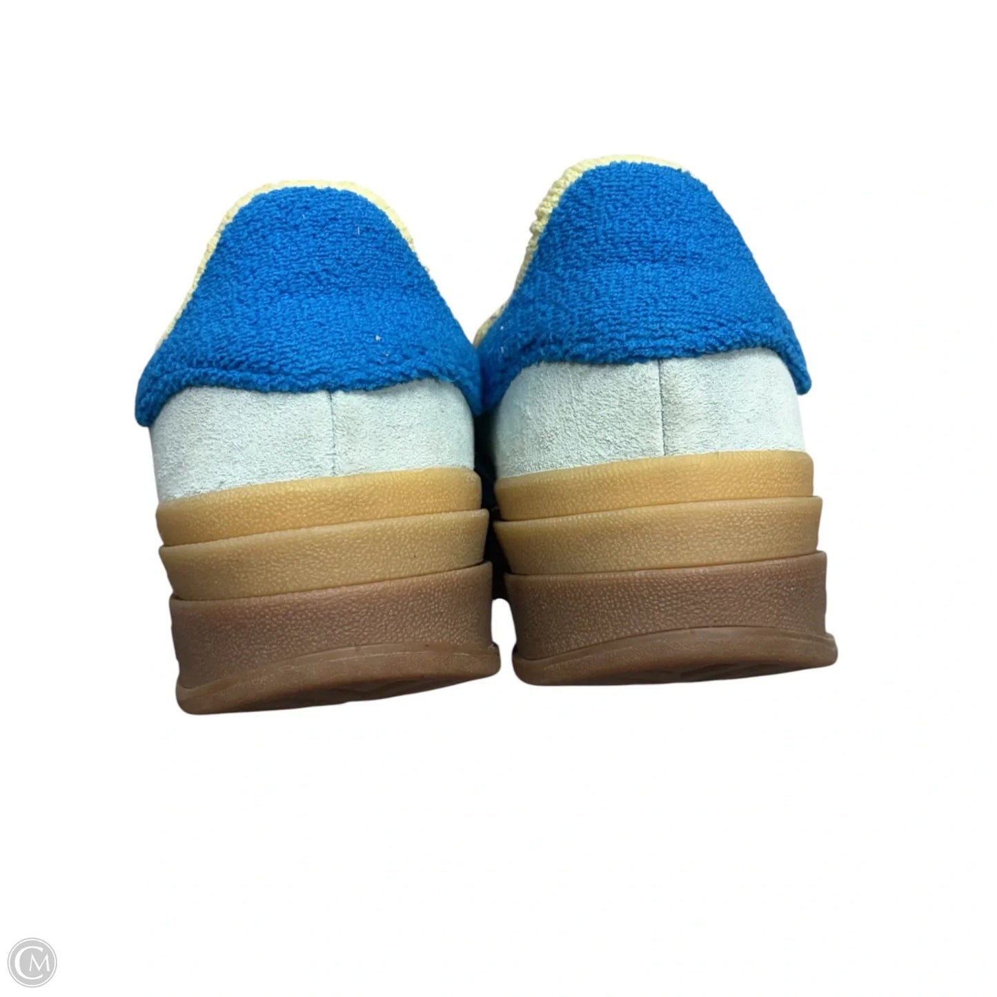 Shoes Sneakers Platform By Adidas In Blue & Yellow, Size: 7.5