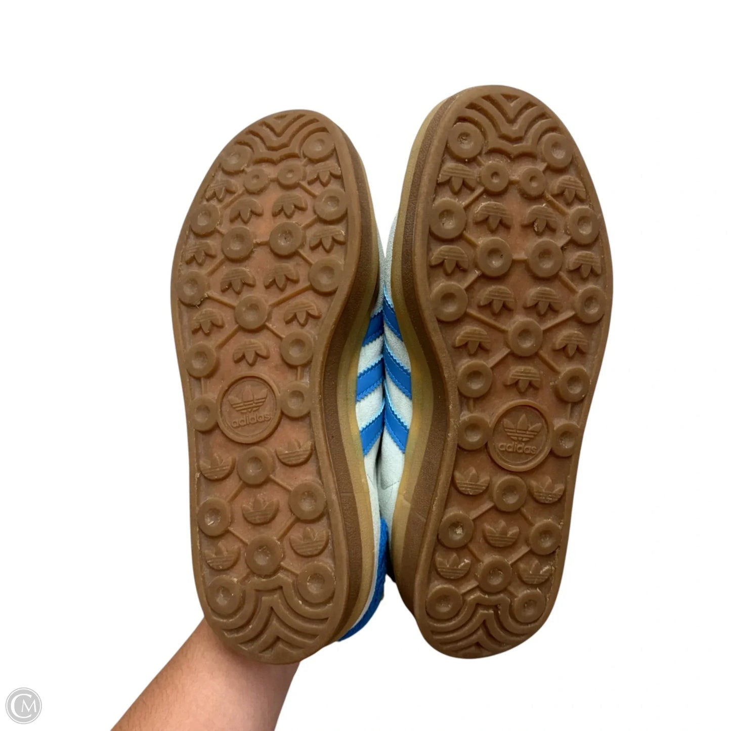 Shoes Sneakers Platform By Adidas In Blue & Yellow, Size: 7.5