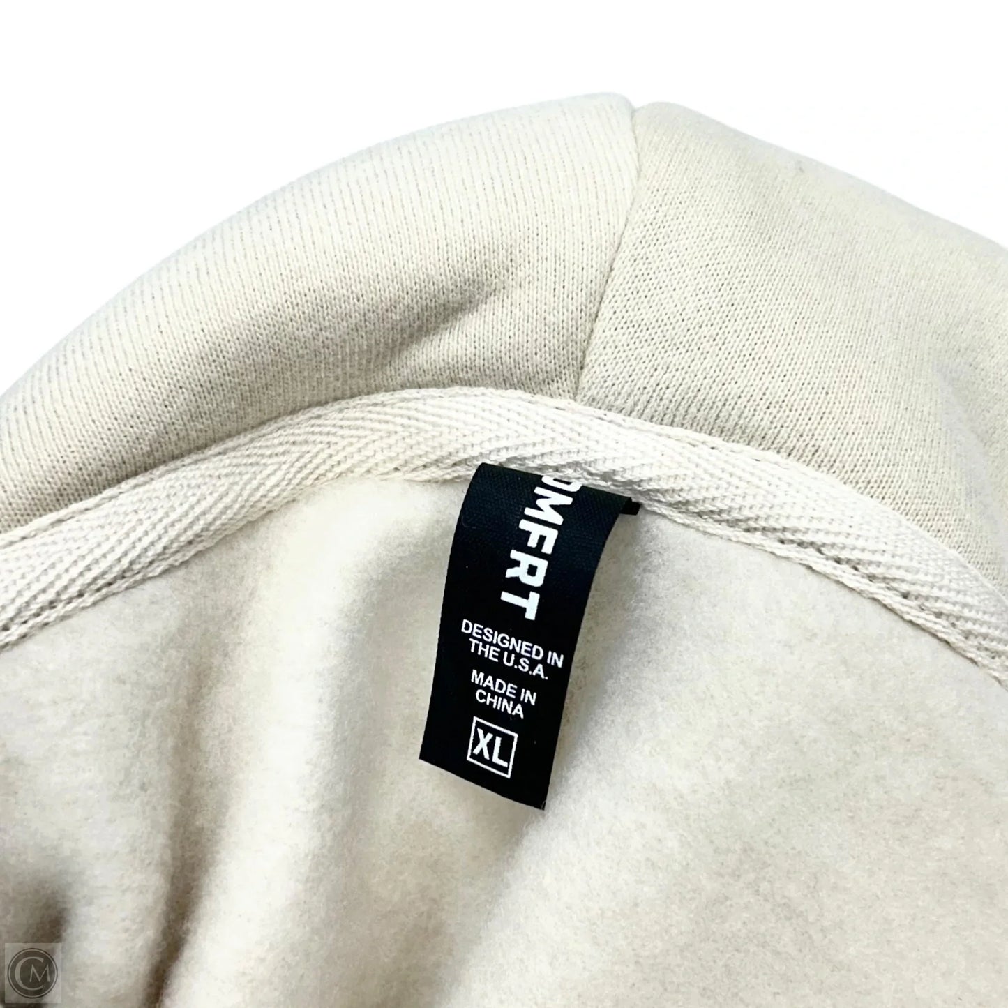 Sweatshirt Hoodie By Comfrt In Tan, Size: Xl