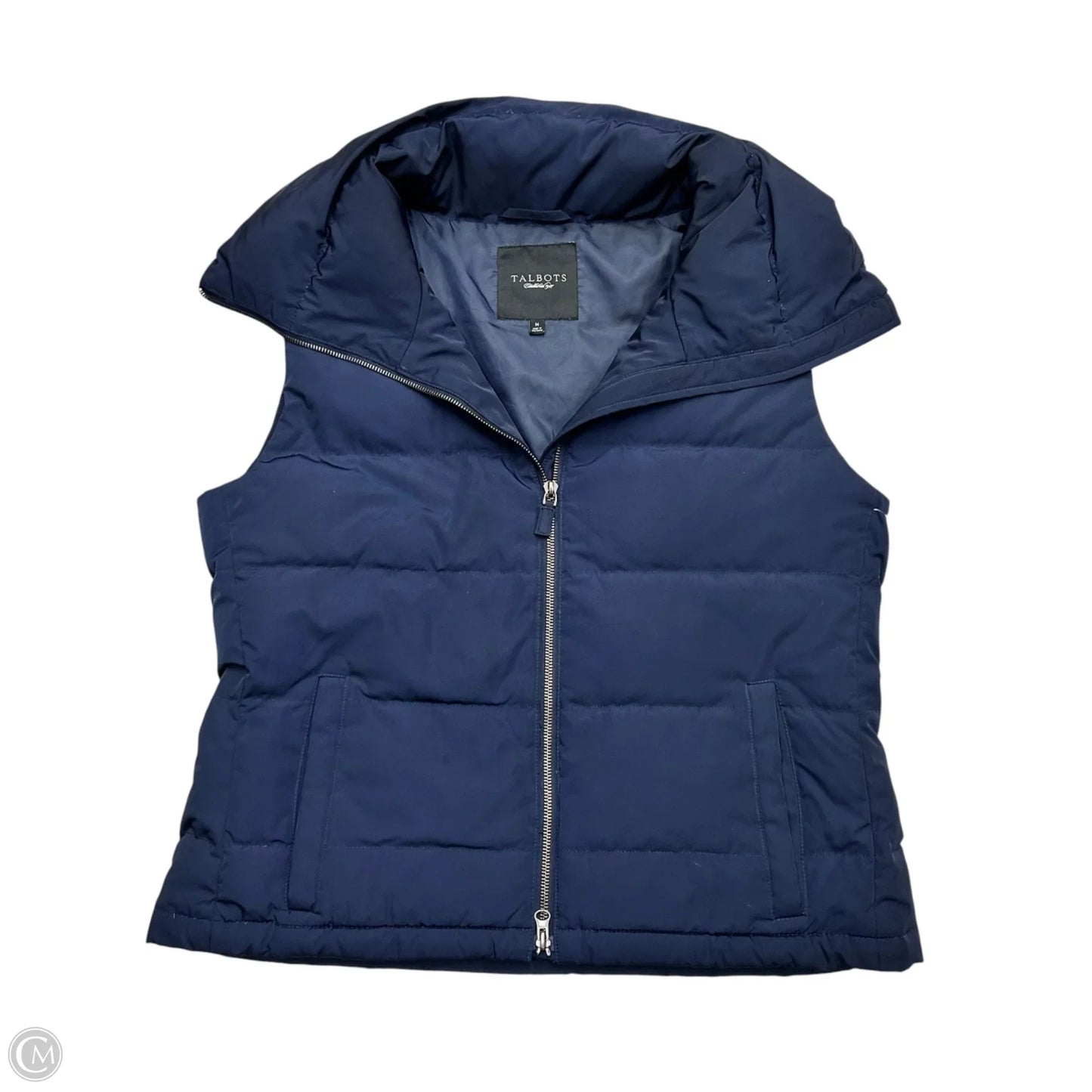 Vest Puffer & Quilted By Talbots In Navy, Size: M
