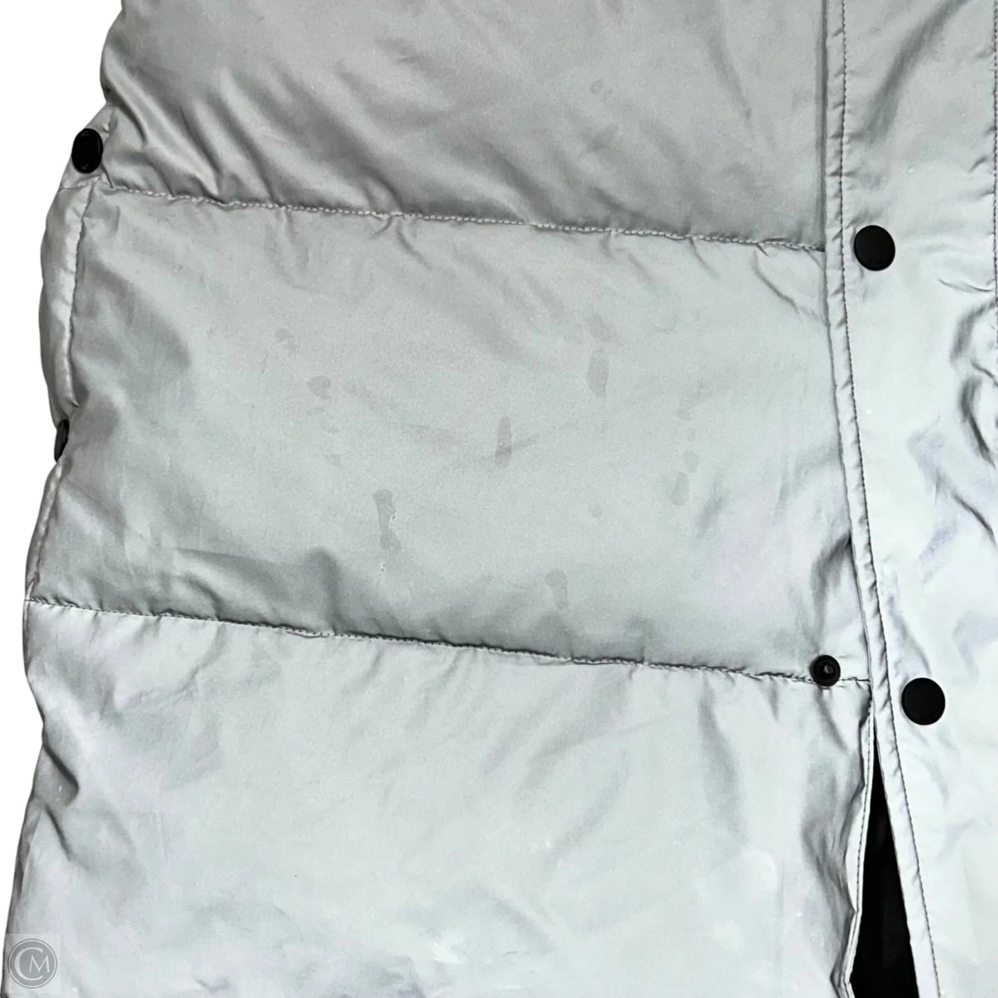 Coat Puffer & Quilted By Dkny In Grey, Size: L