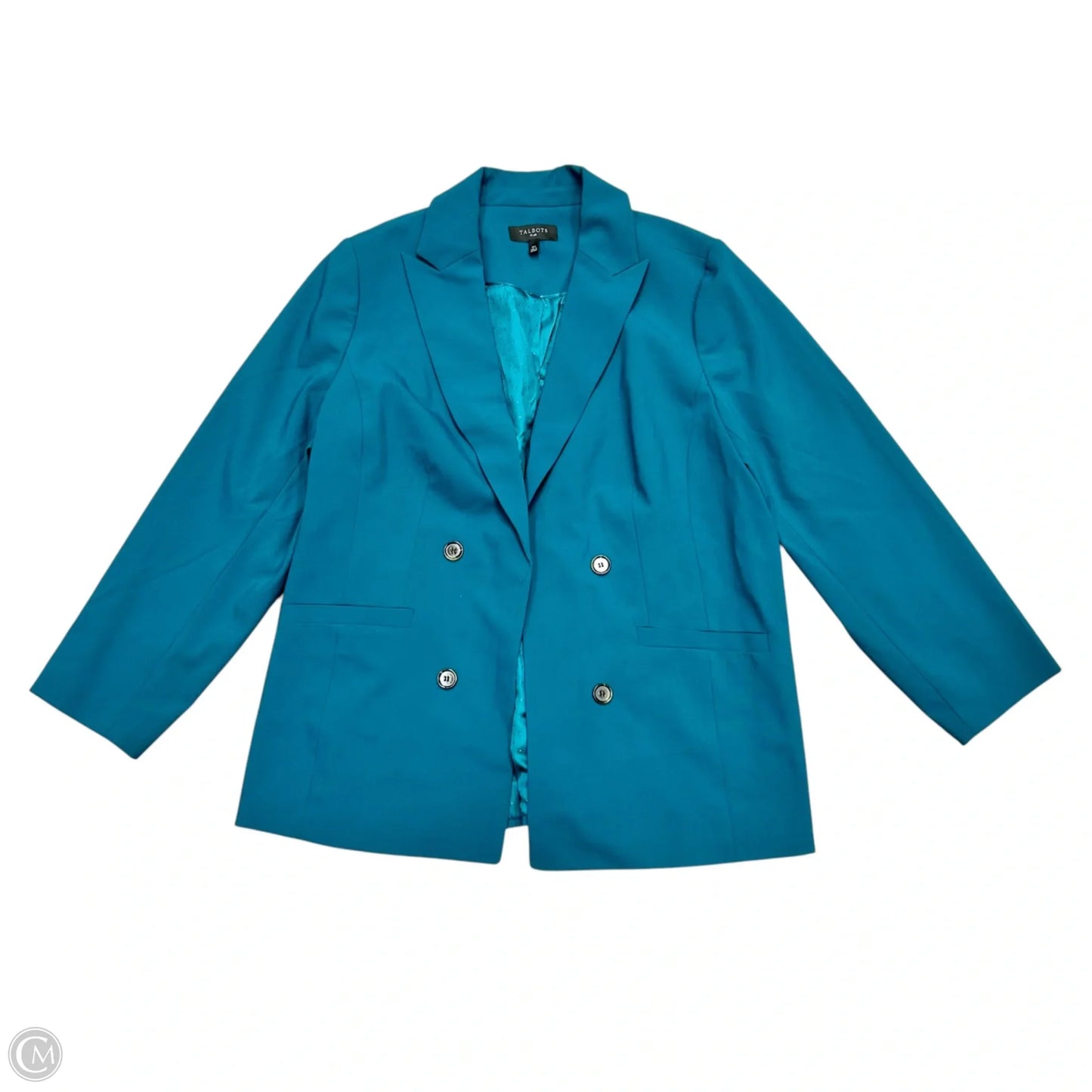 Blazer By Talbots In Teal, Size: Xl