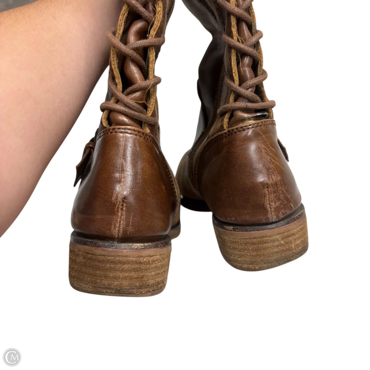 Boots Knee Flats By Sofft In Brown, Size: 7