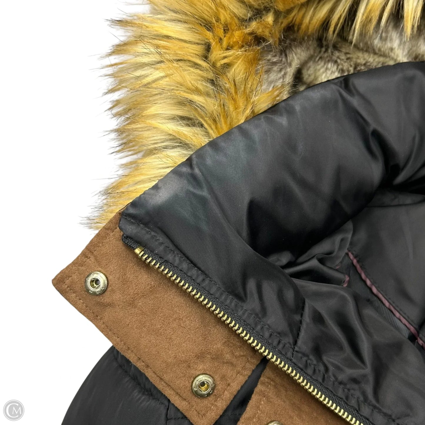 Coat Parka By Vince Camuto In Black, Size: L