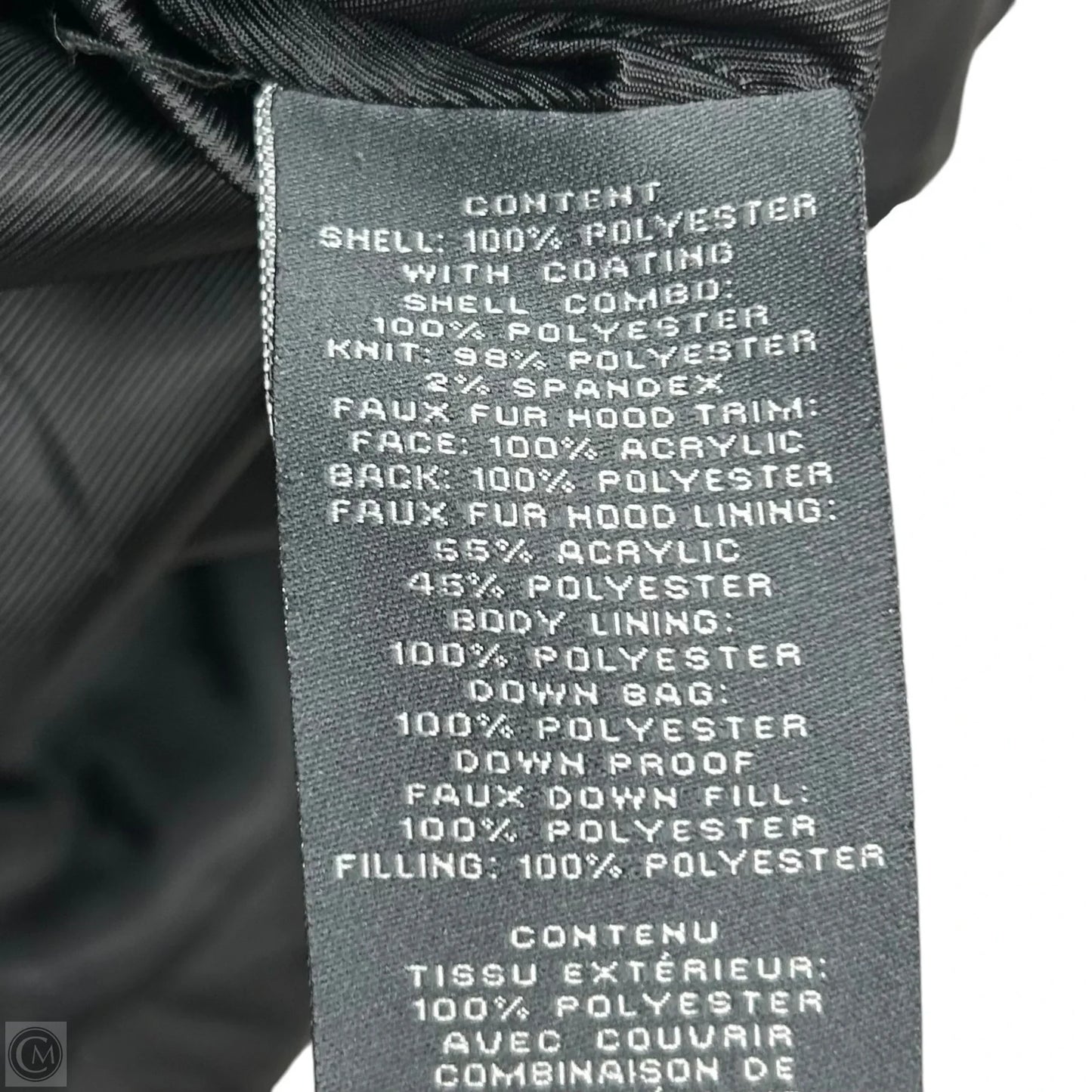 Coat Parka By Vince Camuto In Black, Size: L