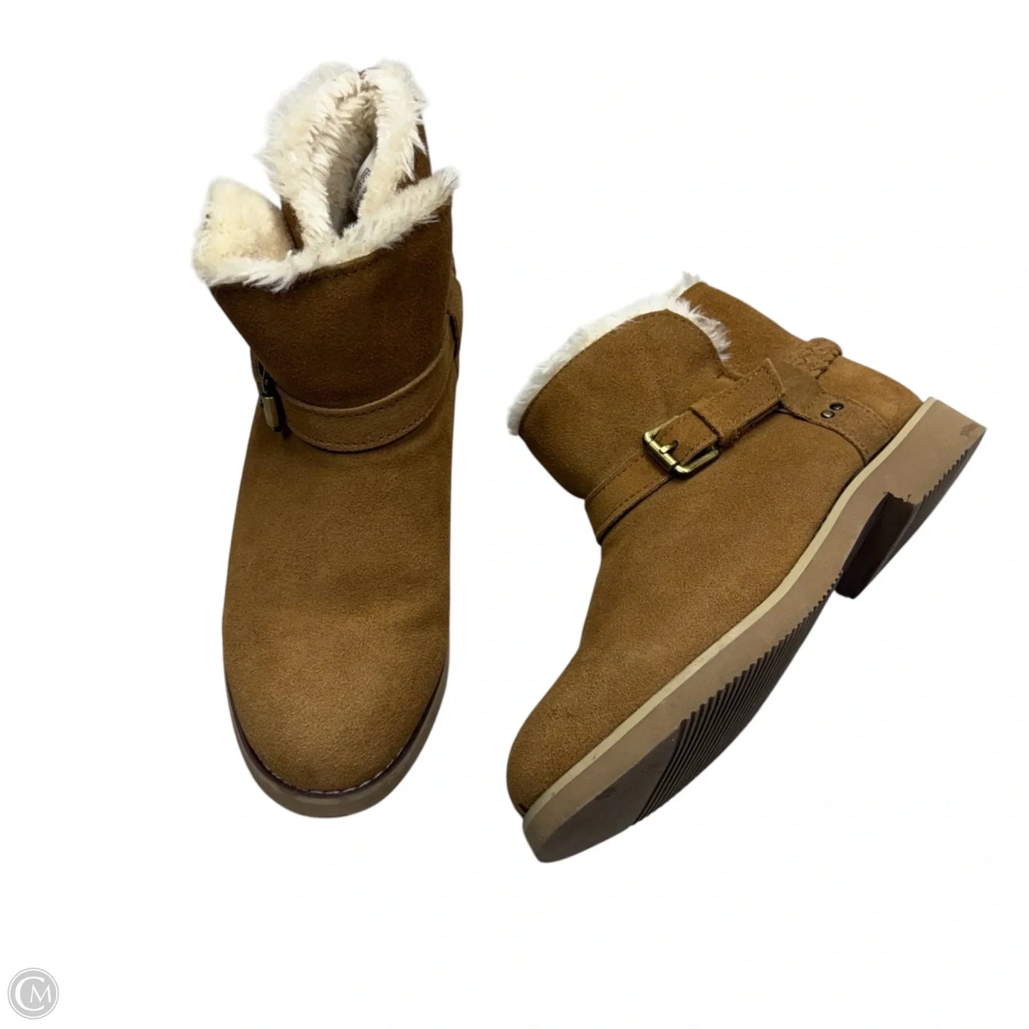 Boots Ankle Flats By Style And Company In Tan, Size: 9