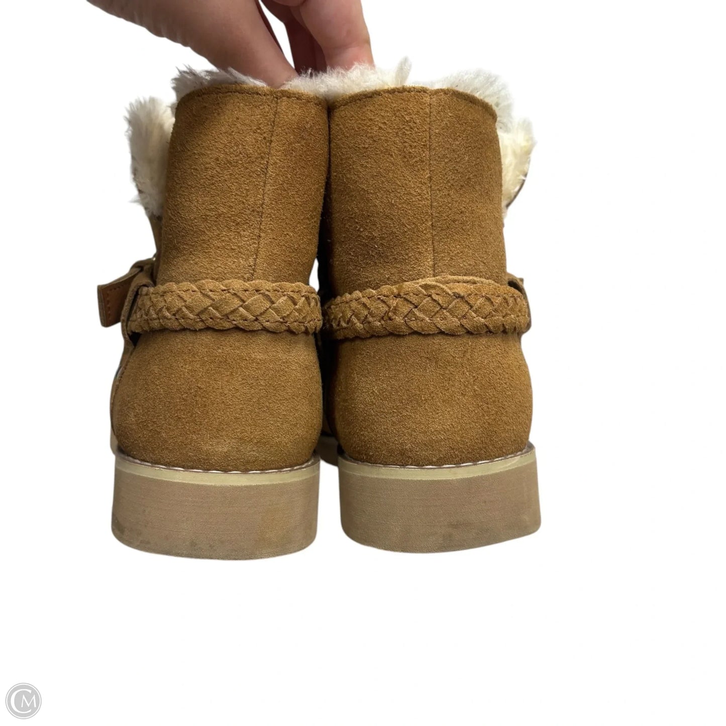 Boots Ankle Flats By Style And Company In Tan, Size: 9