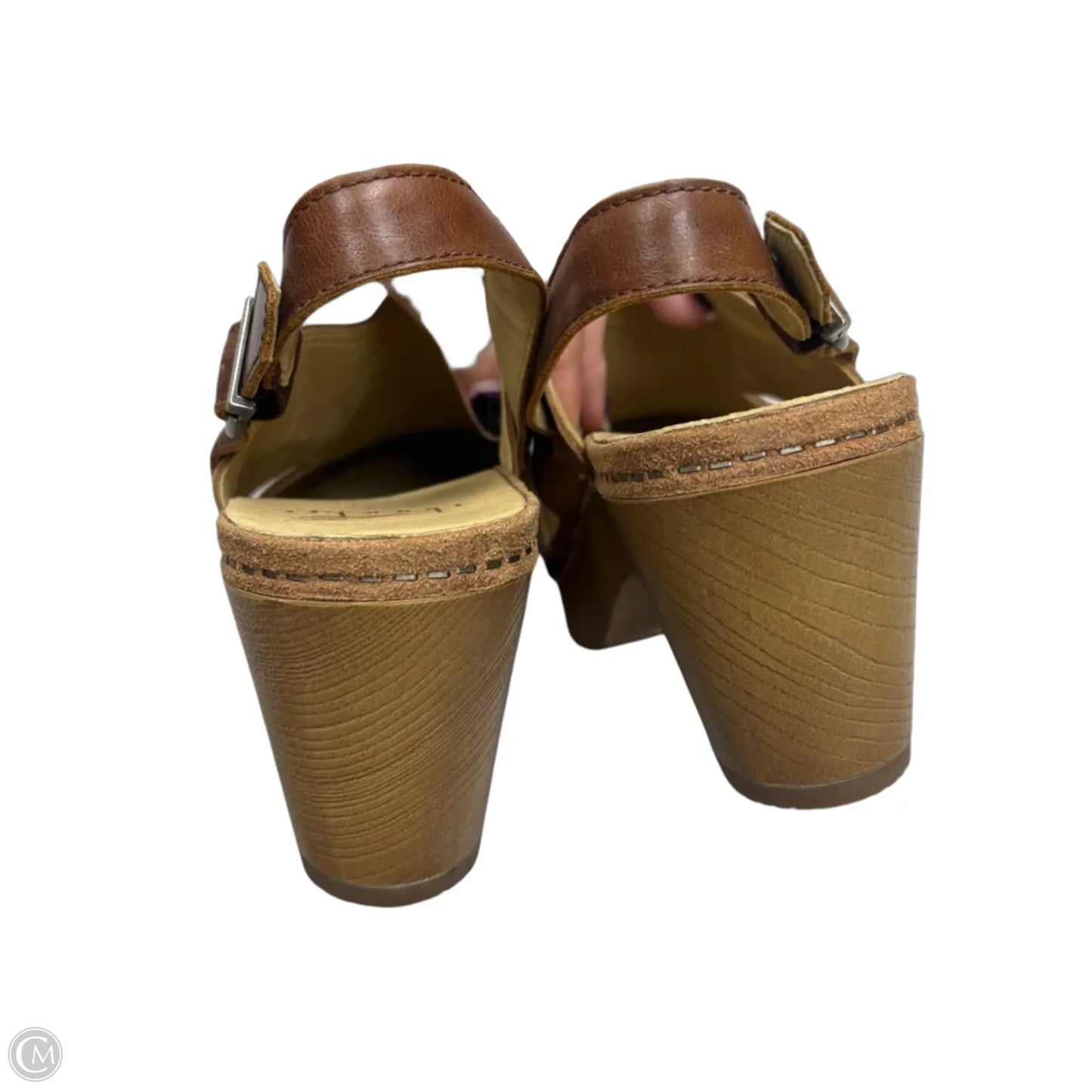 Shoes Heels Wedge By Dansko In Tan, Size: 7.5