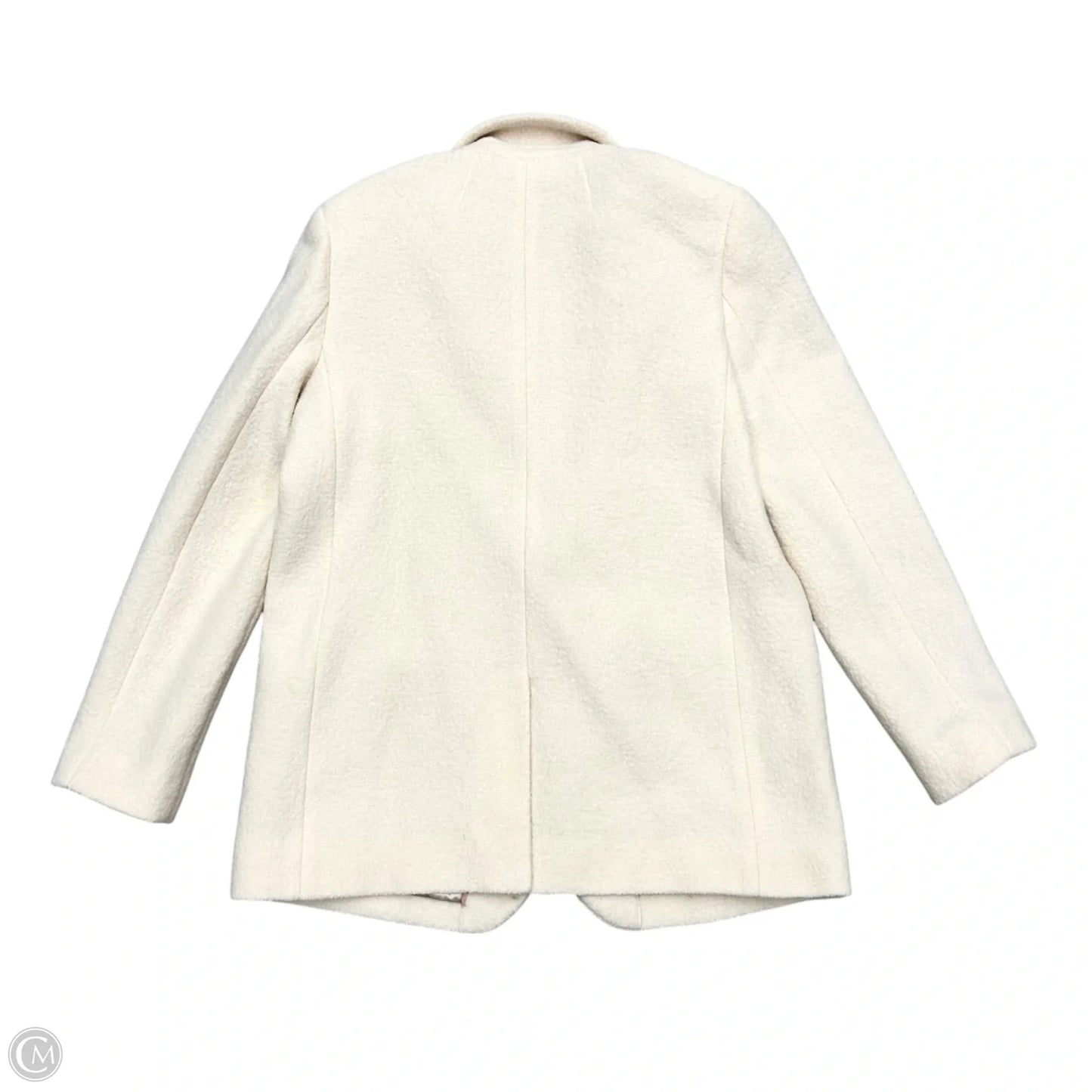 Coat Wool By J. Crew In Cream, Size: M