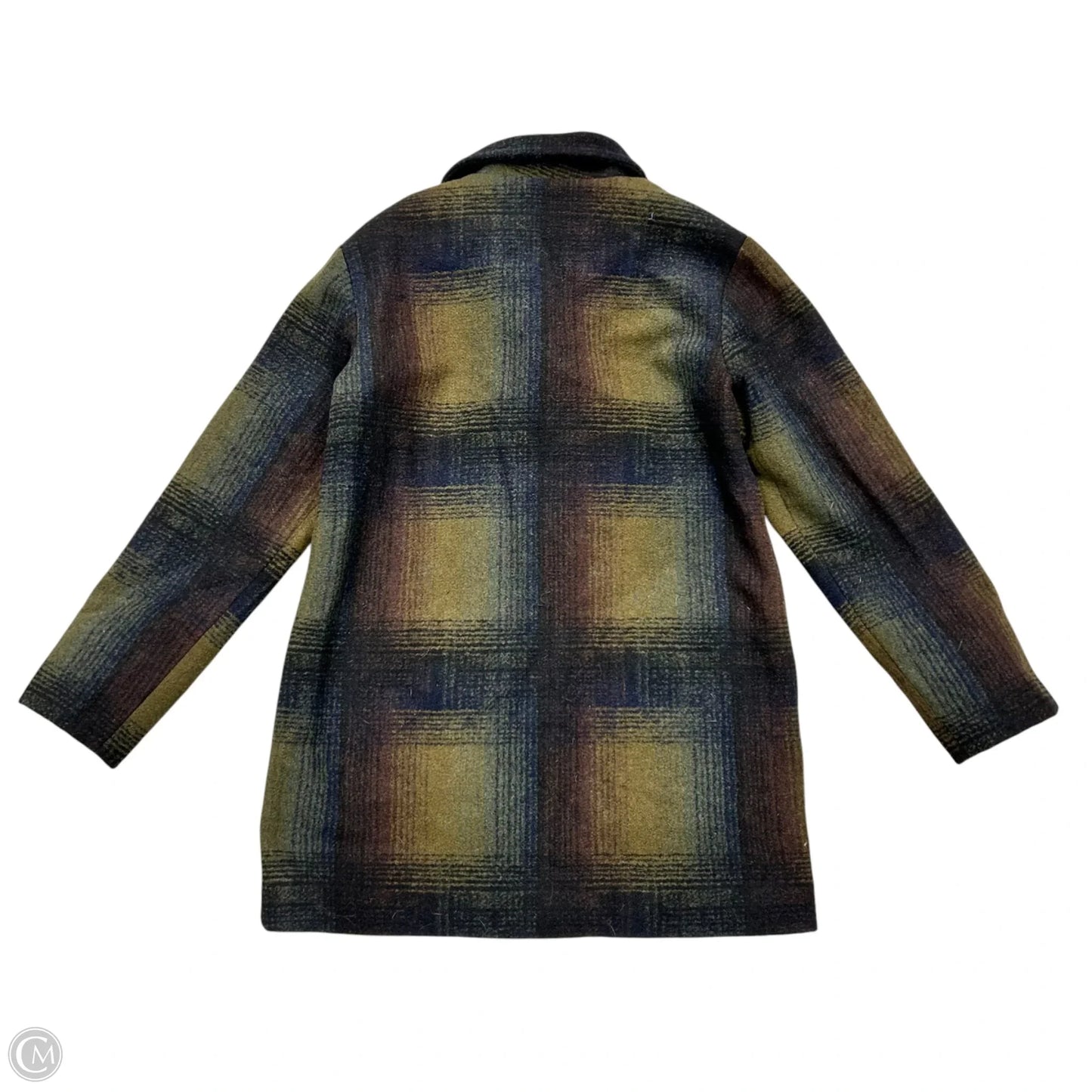 Coat Peacoat By Pendleton In Plaid Pattern, Size: S
