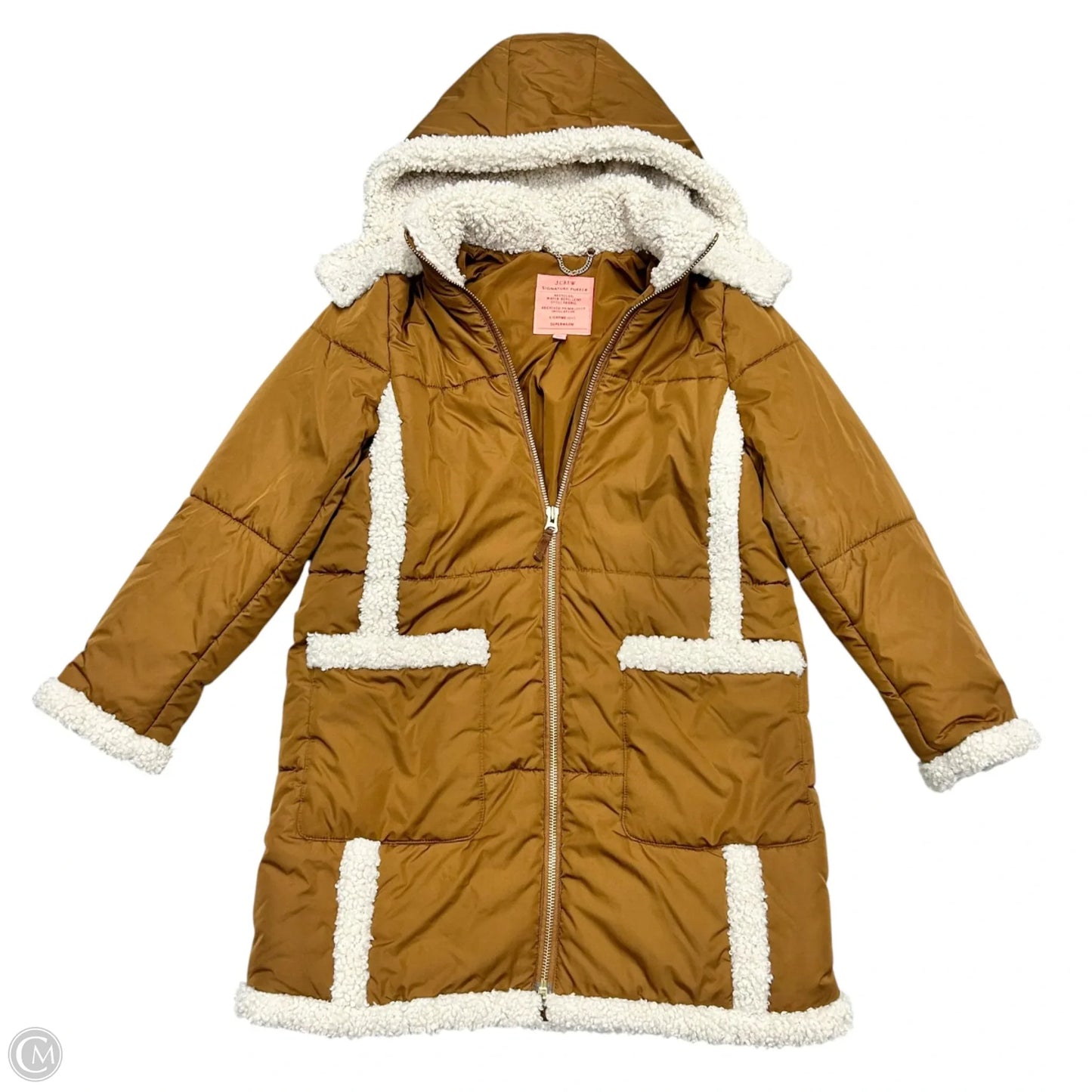 Coat Peacoat By J. Crew In Tan, Size: M