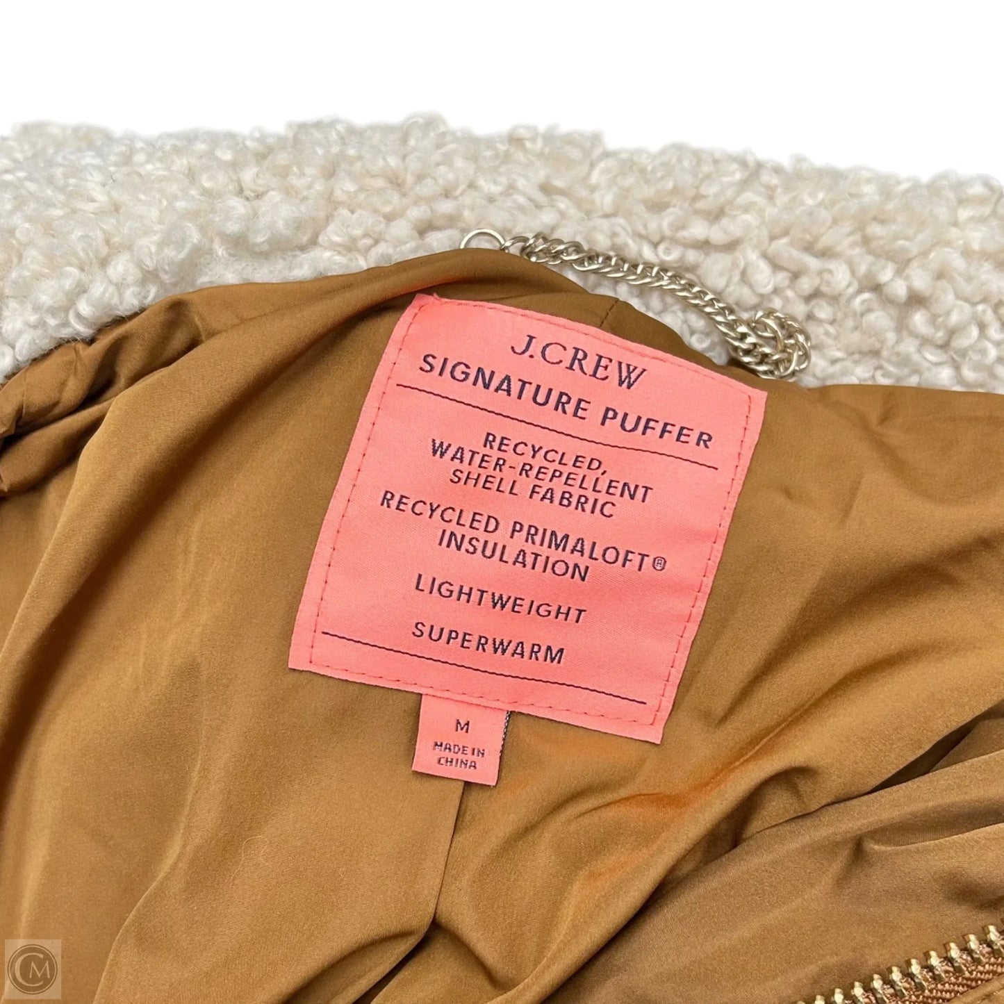 Coat Peacoat By J. Crew In Tan, Size: M