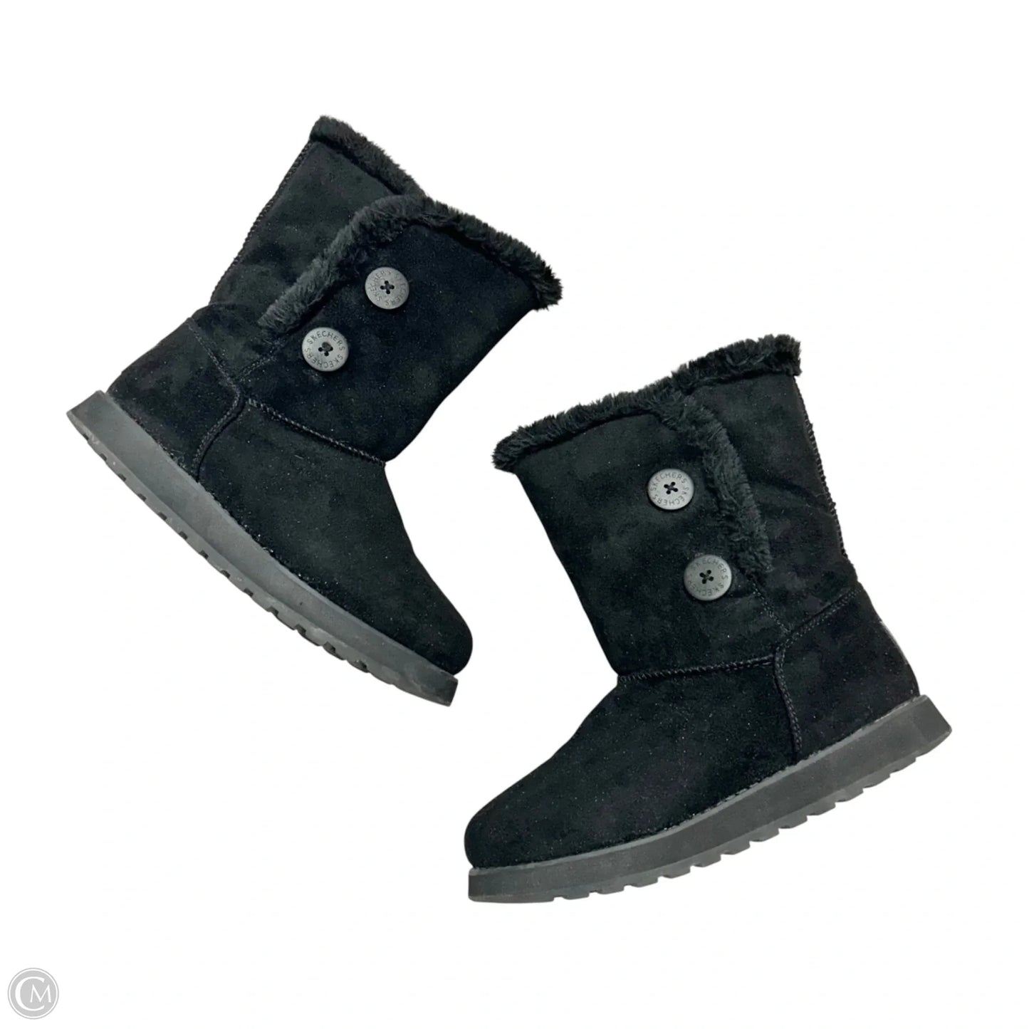 Boots Ankle Flats By Skechers In Black, Size: 6