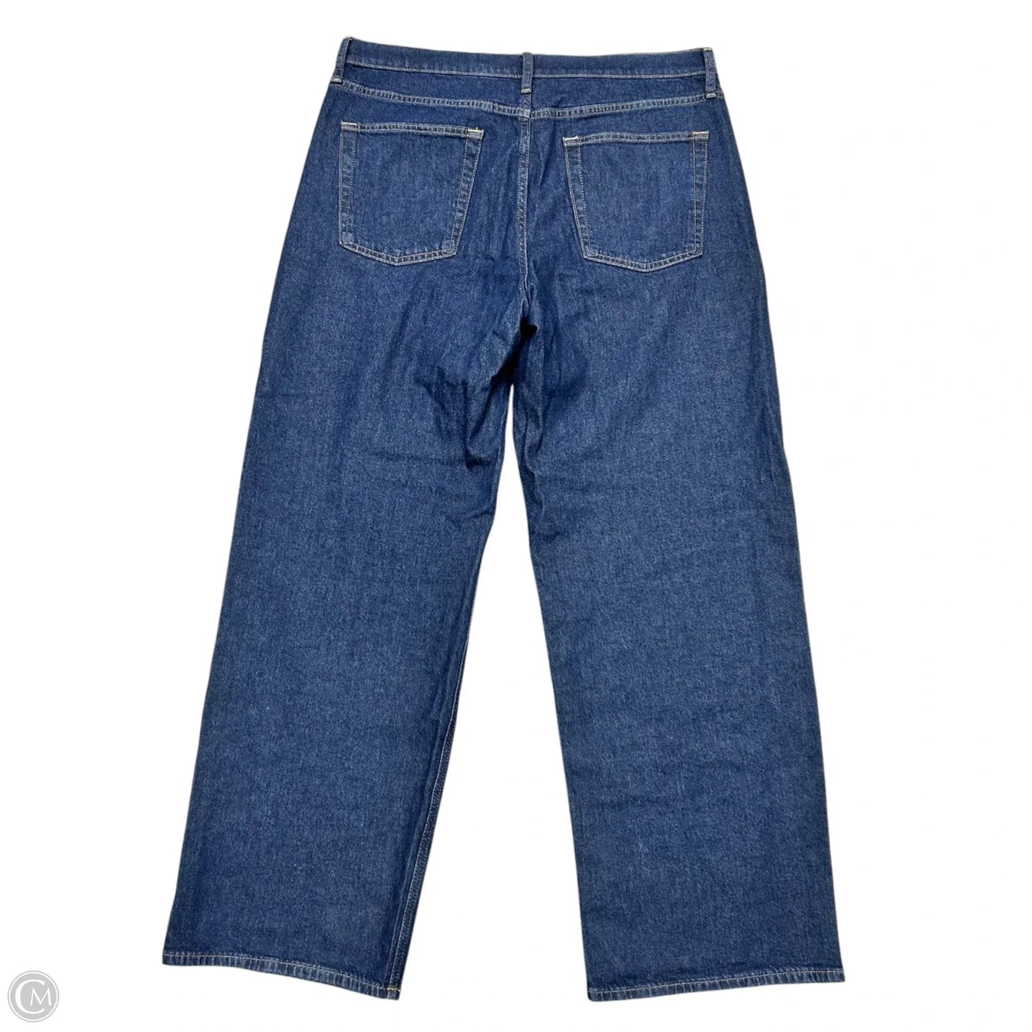 Jeans Wide Leg By Gap In Blue Denim, Size: 12