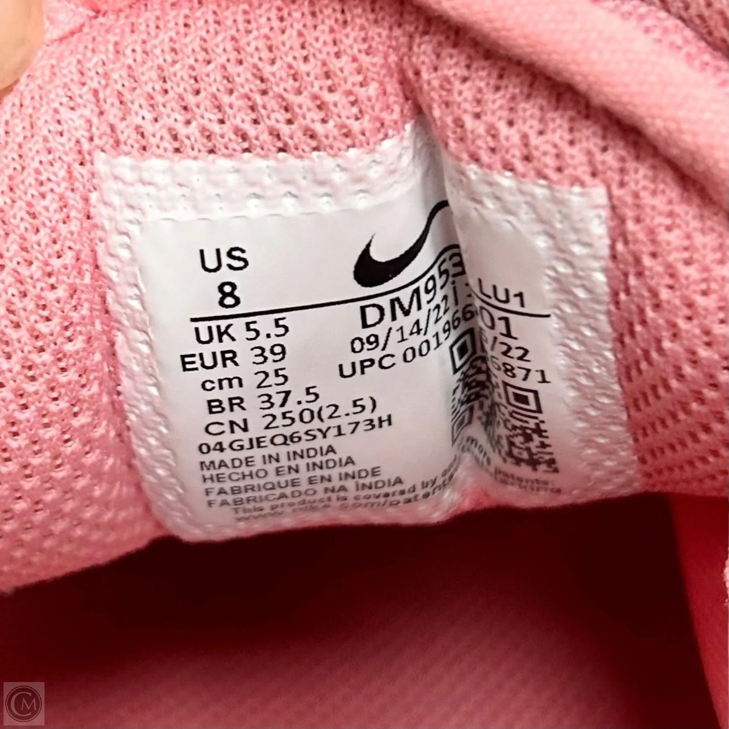 Shoes Athletic By Nike In Pink, Size: 8