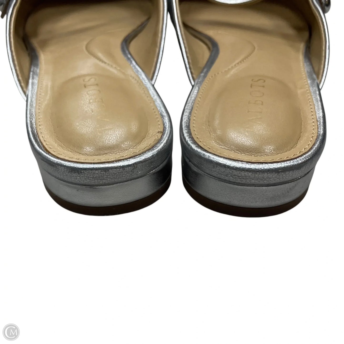 Shoes Flats By Talbots In Silver, Size: 7