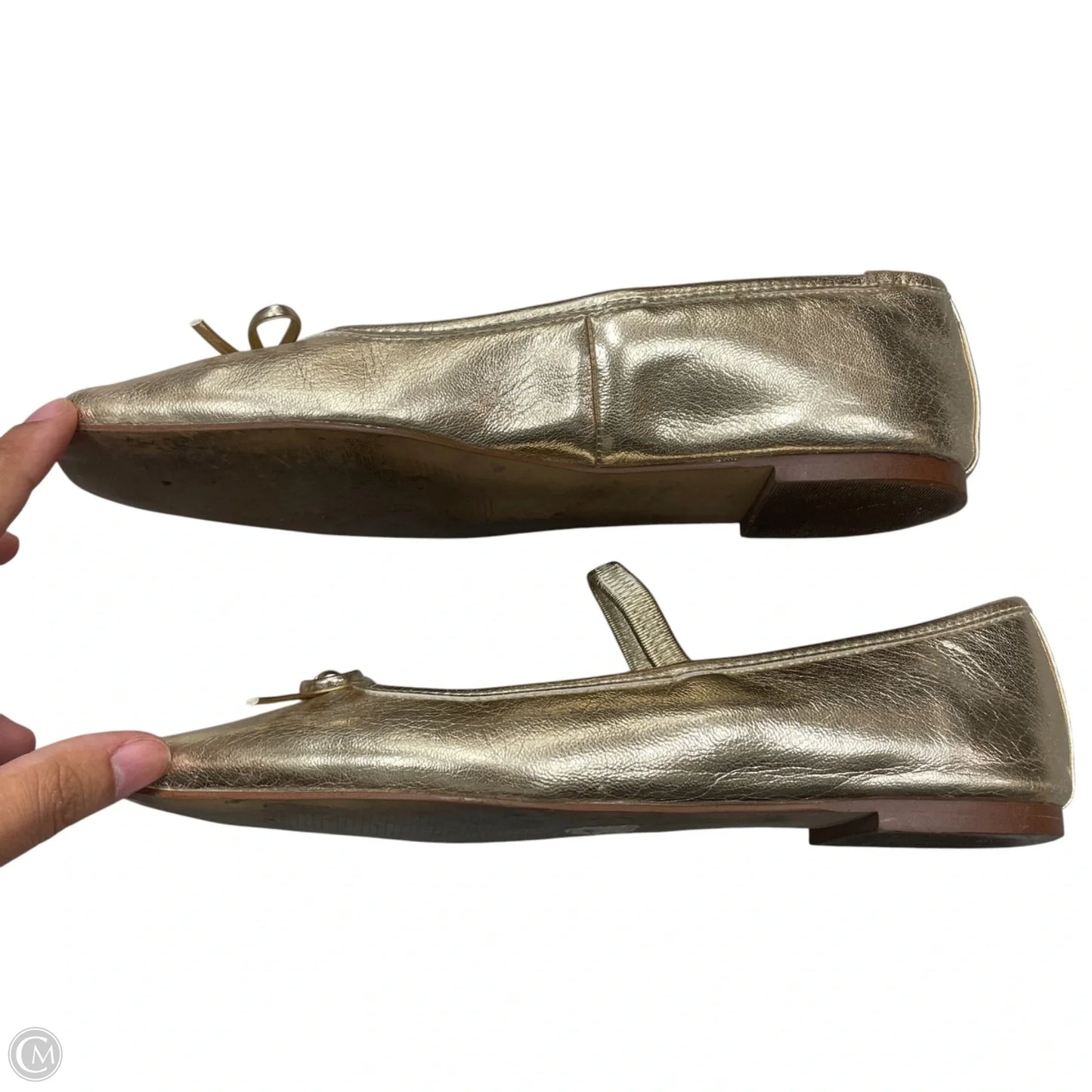 Shoes Flats By J. Crew In Gold, Size: 7