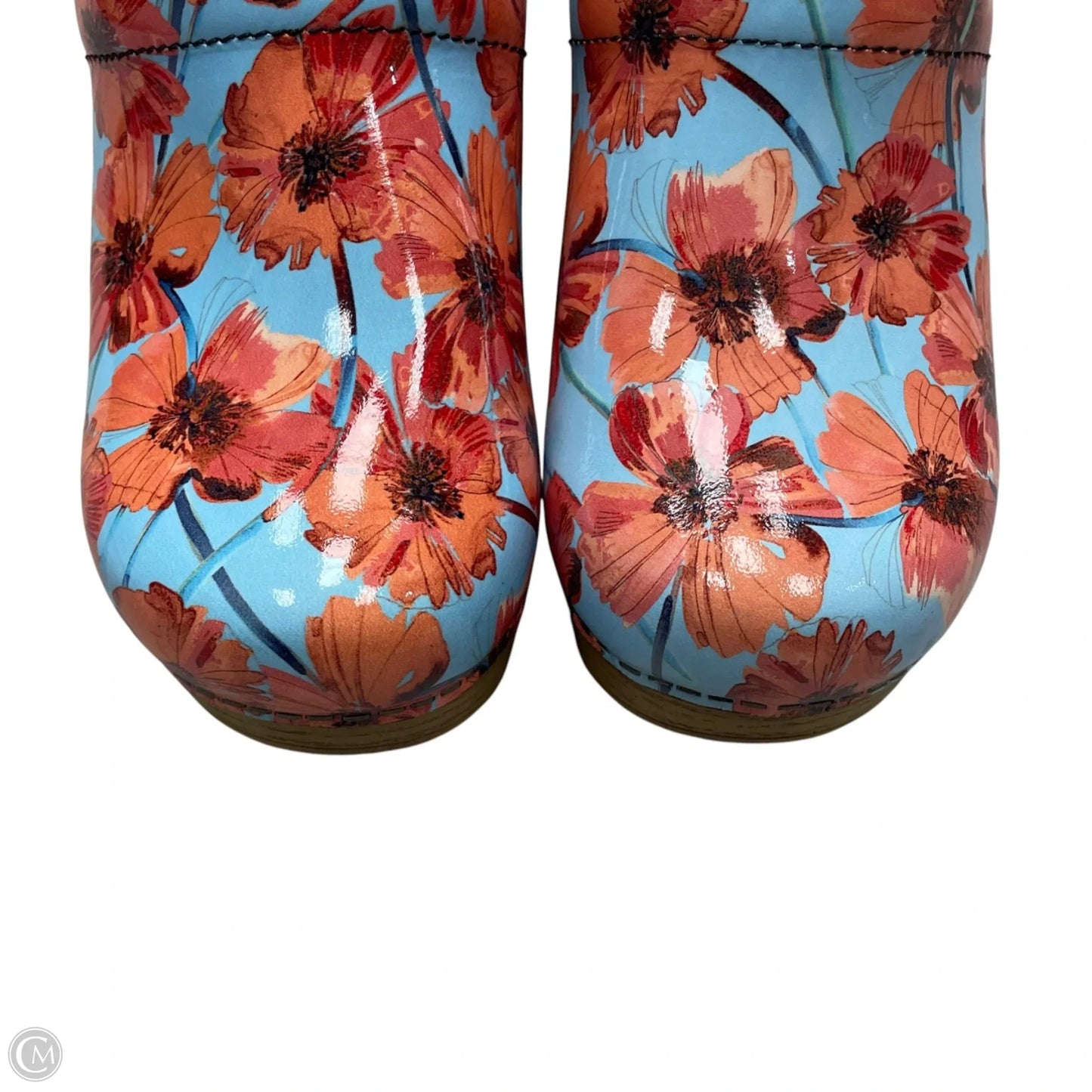 Shoes Heels Block By Dansko In Blue & Orange, Size: 6.5