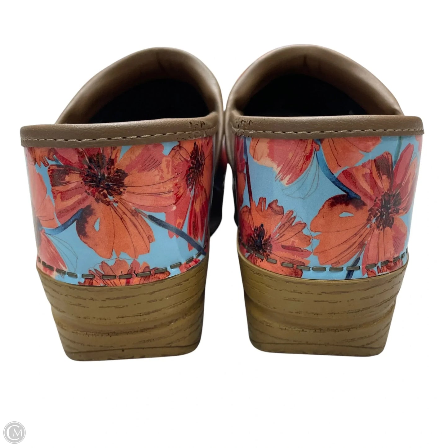 Shoes Heels Block By Dansko In Blue & Orange, Size: 6.5