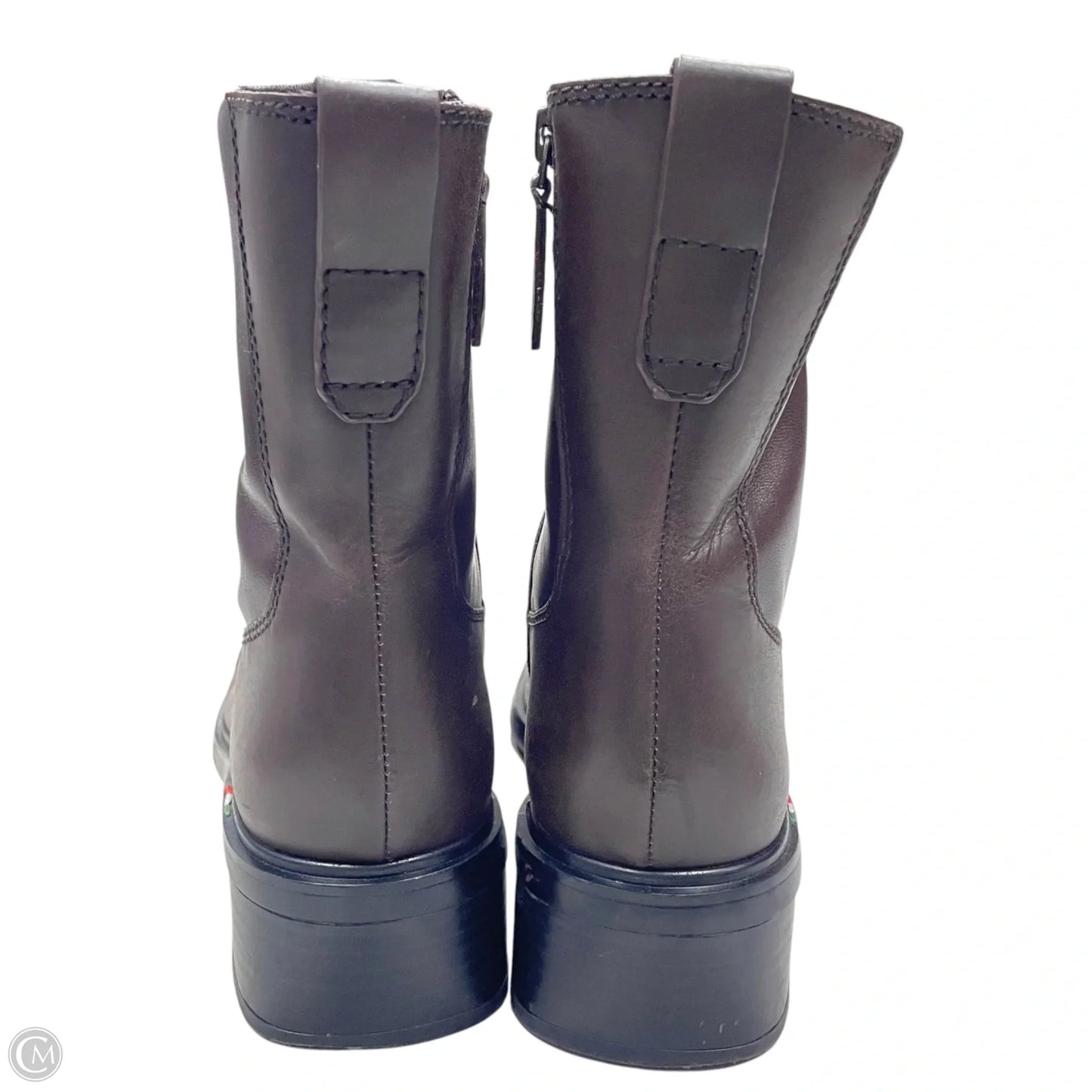Boots Ankle Heels By Franco Sarto In Brown, Size: 7.5