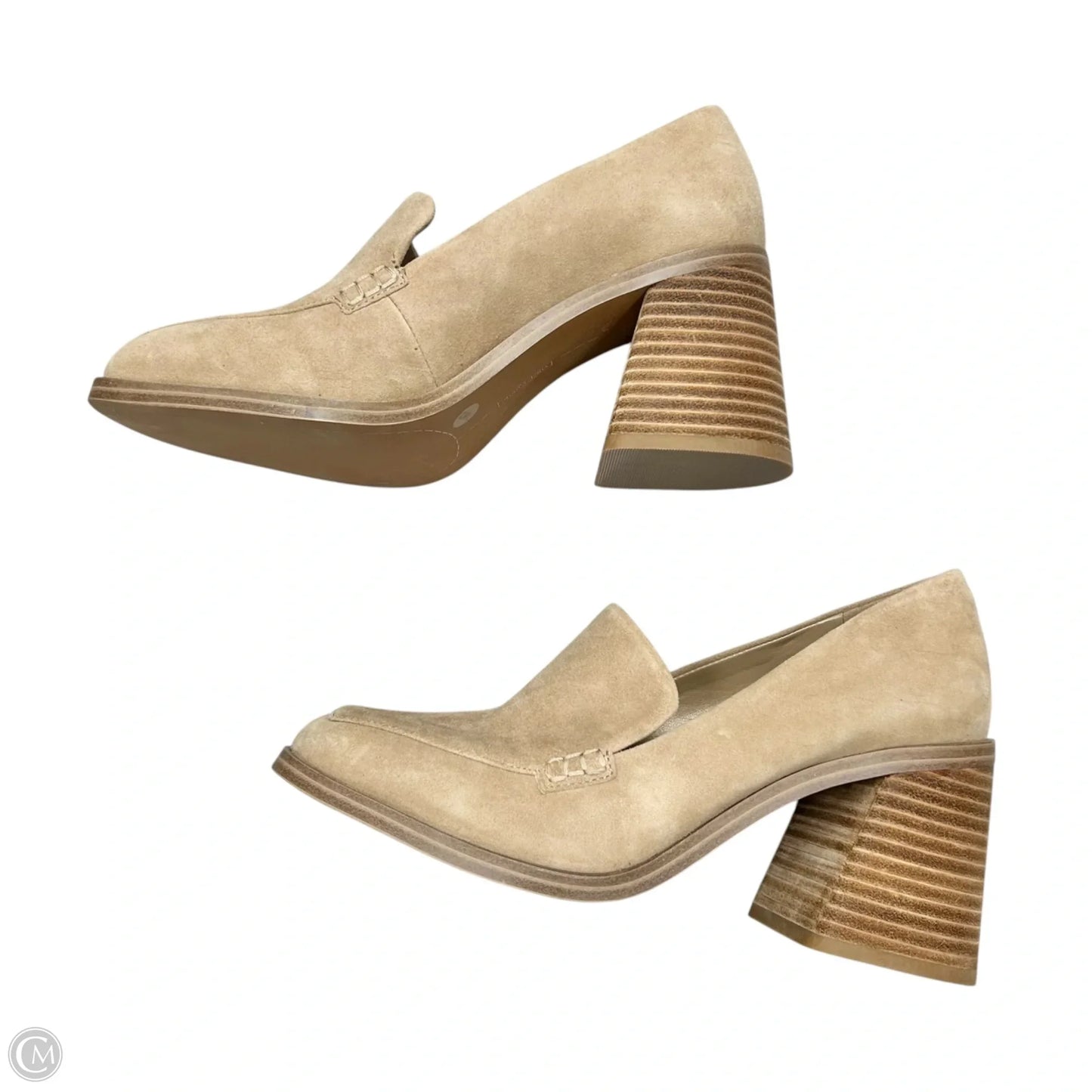 Shoes Heels Block By Vince Camuto In Tan, Size: 7.5