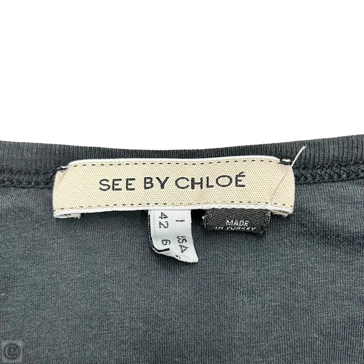 Top Long Sleeve Designer By See By Chloe In Grey, Size: S