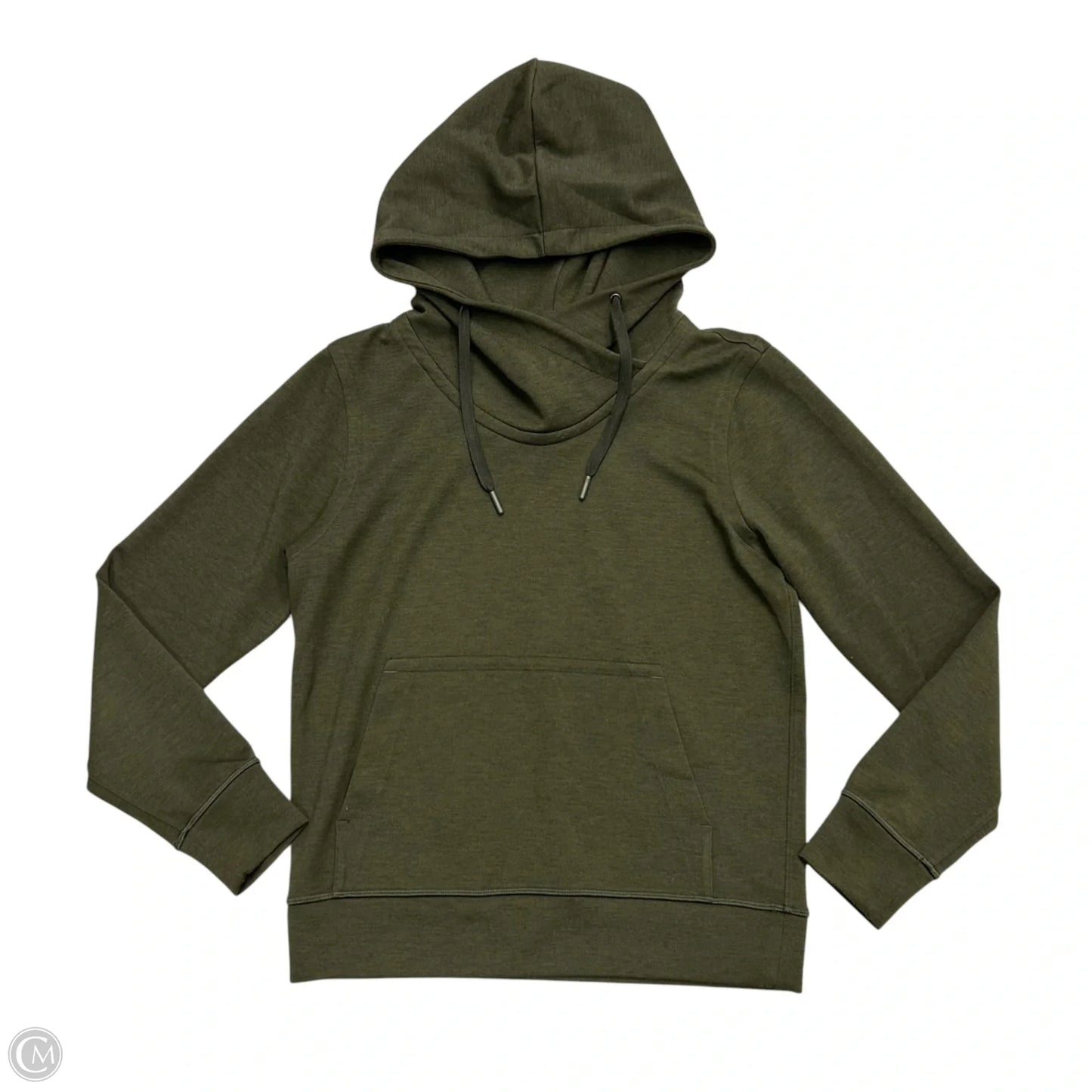 Athletic Sweatshirt Hoodie By Lululemon In Green, Size: S