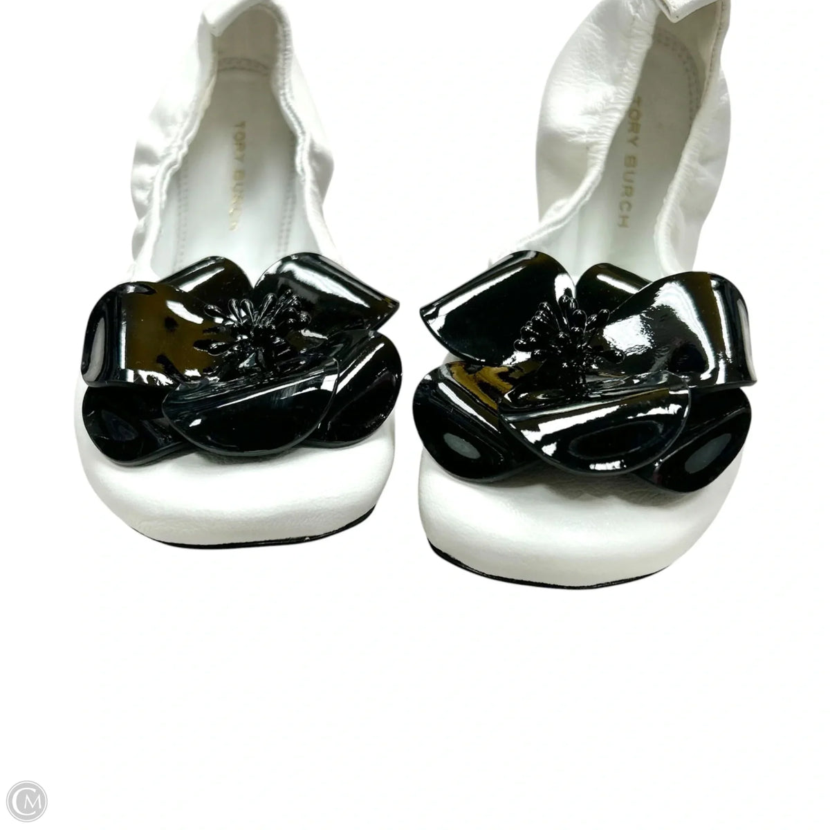 Shoes Designer By Tory Burch In Black & White, Size: 6